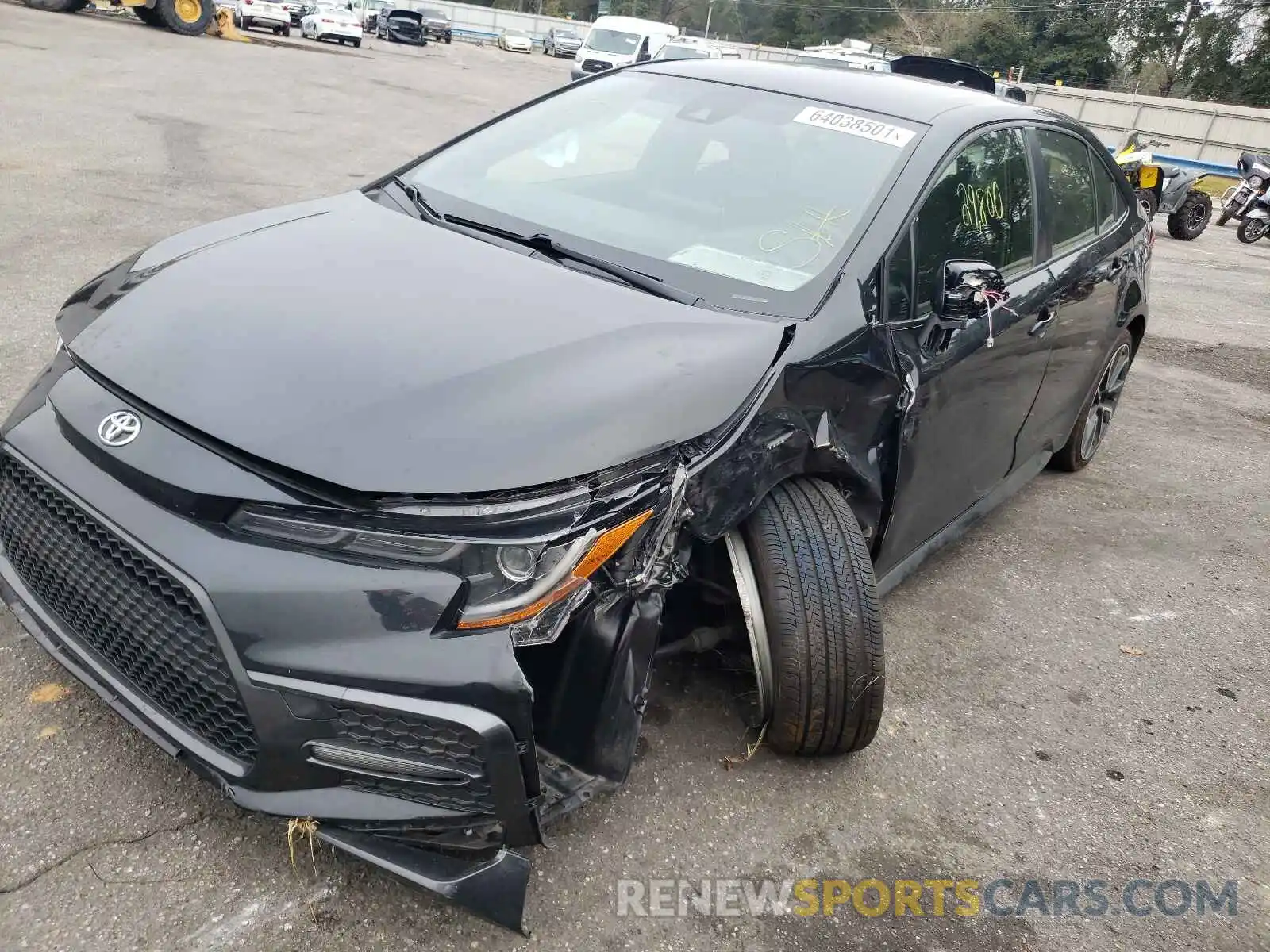 2 Photograph of a damaged car JTDS4RCE9LJ034431 TOYOTA COROLLA 2020