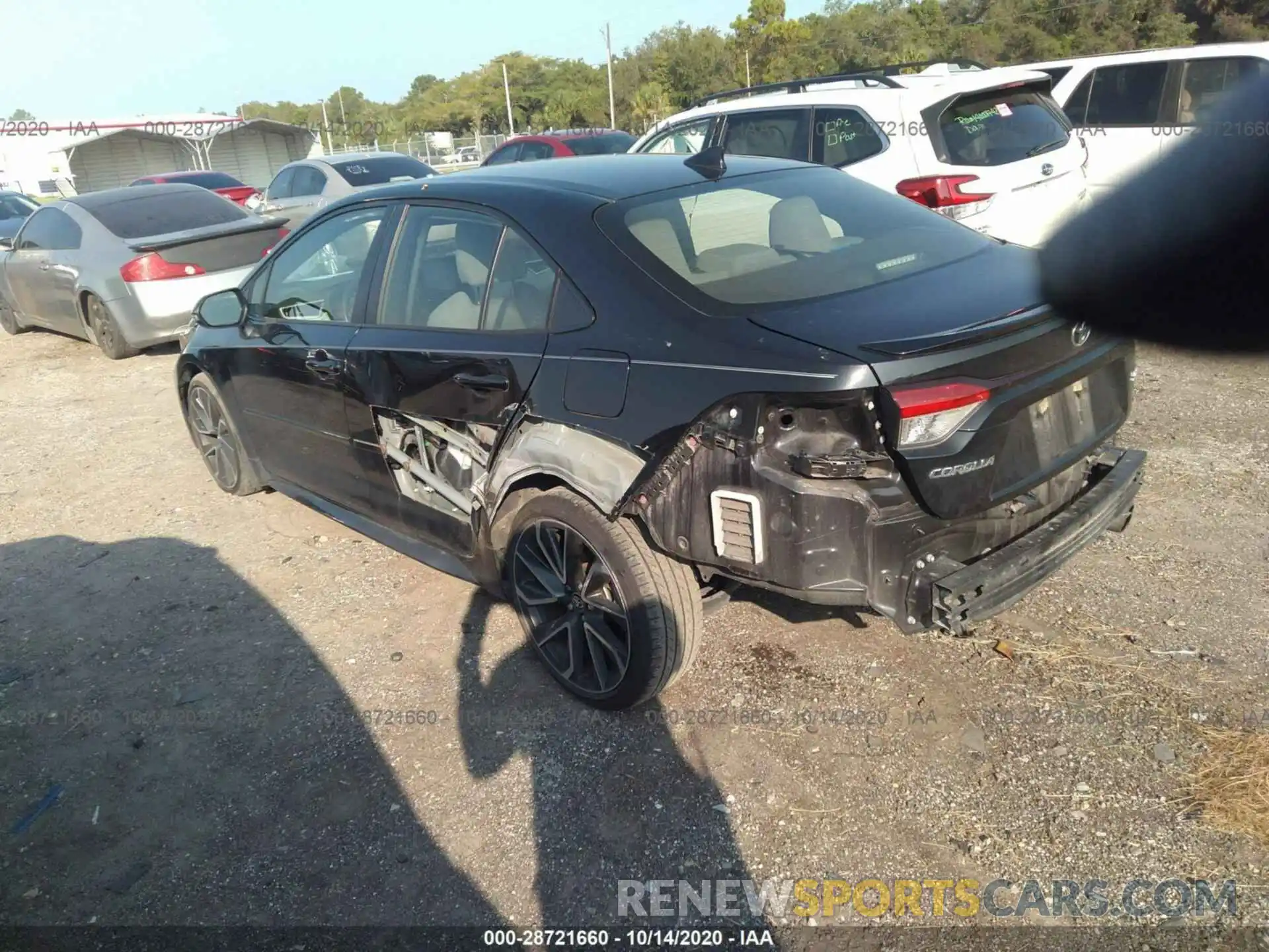 3 Photograph of a damaged car JTDS4RCE9LJ035109 TOYOTA COROLLA 2020