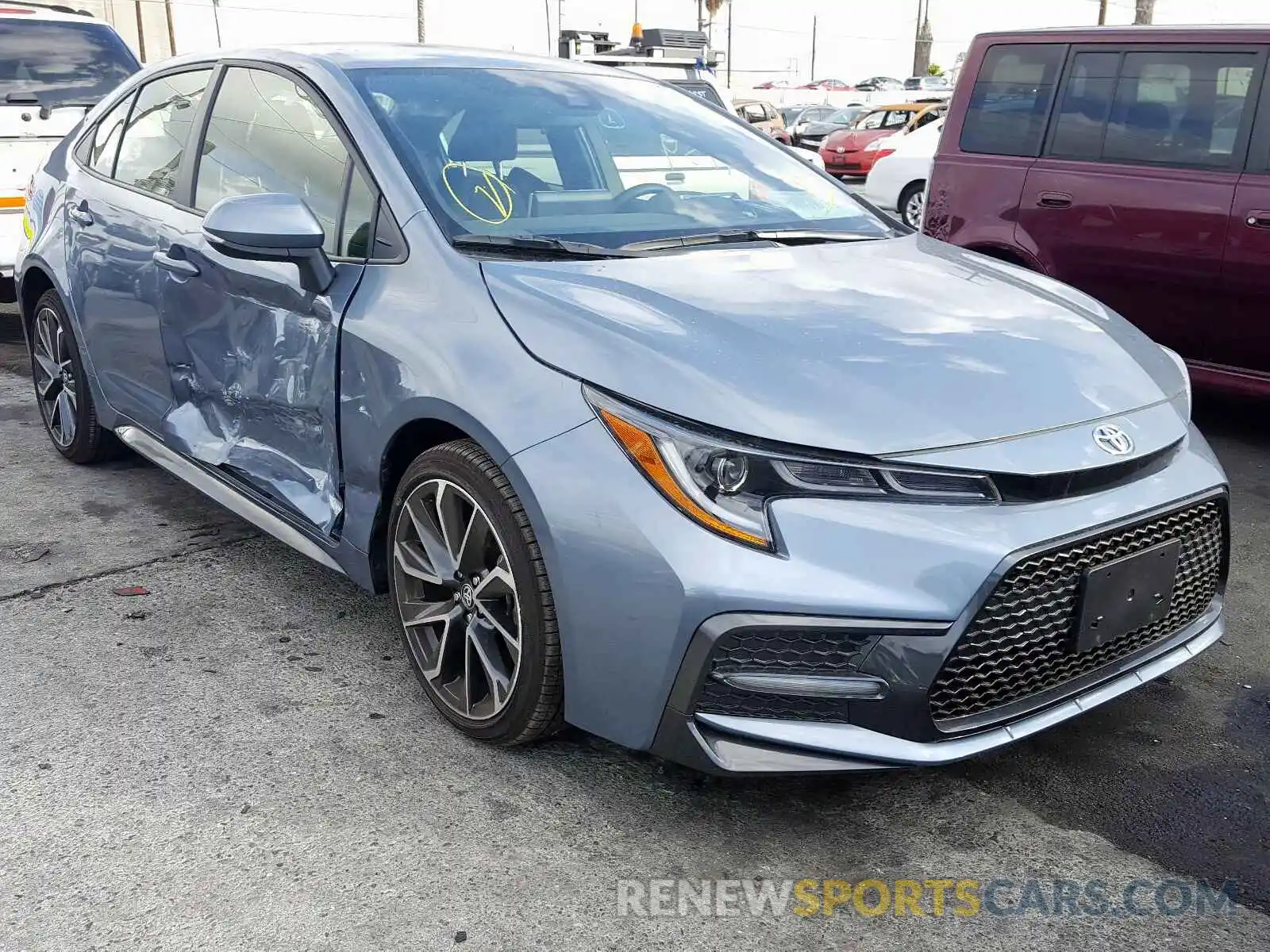 1 Photograph of a damaged car JTDS4RCE9LJ035384 TOYOTA COROLLA 2020