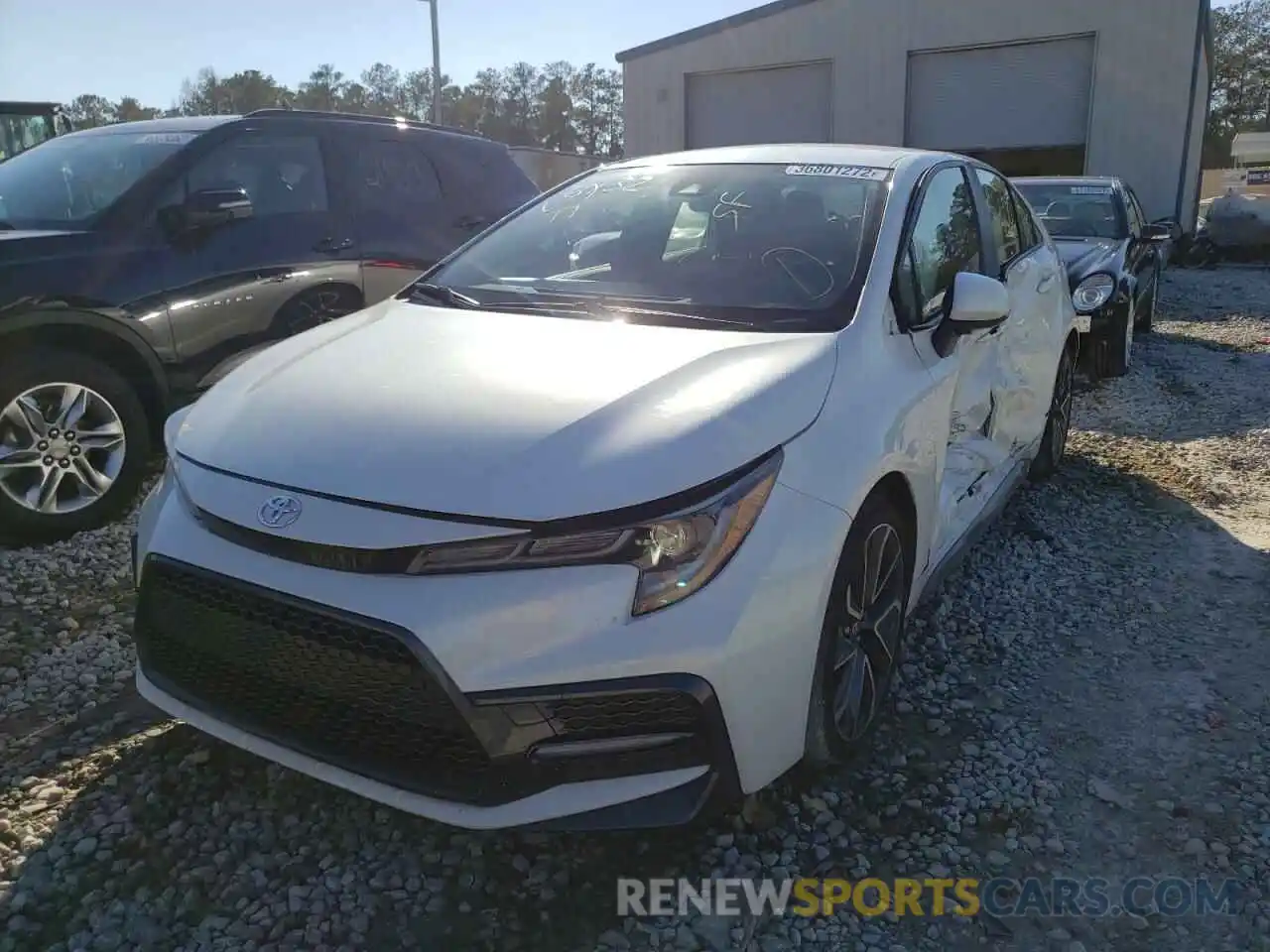 2 Photograph of a damaged car JTDS4RCE9LJ036132 TOYOTA COROLLA 2020