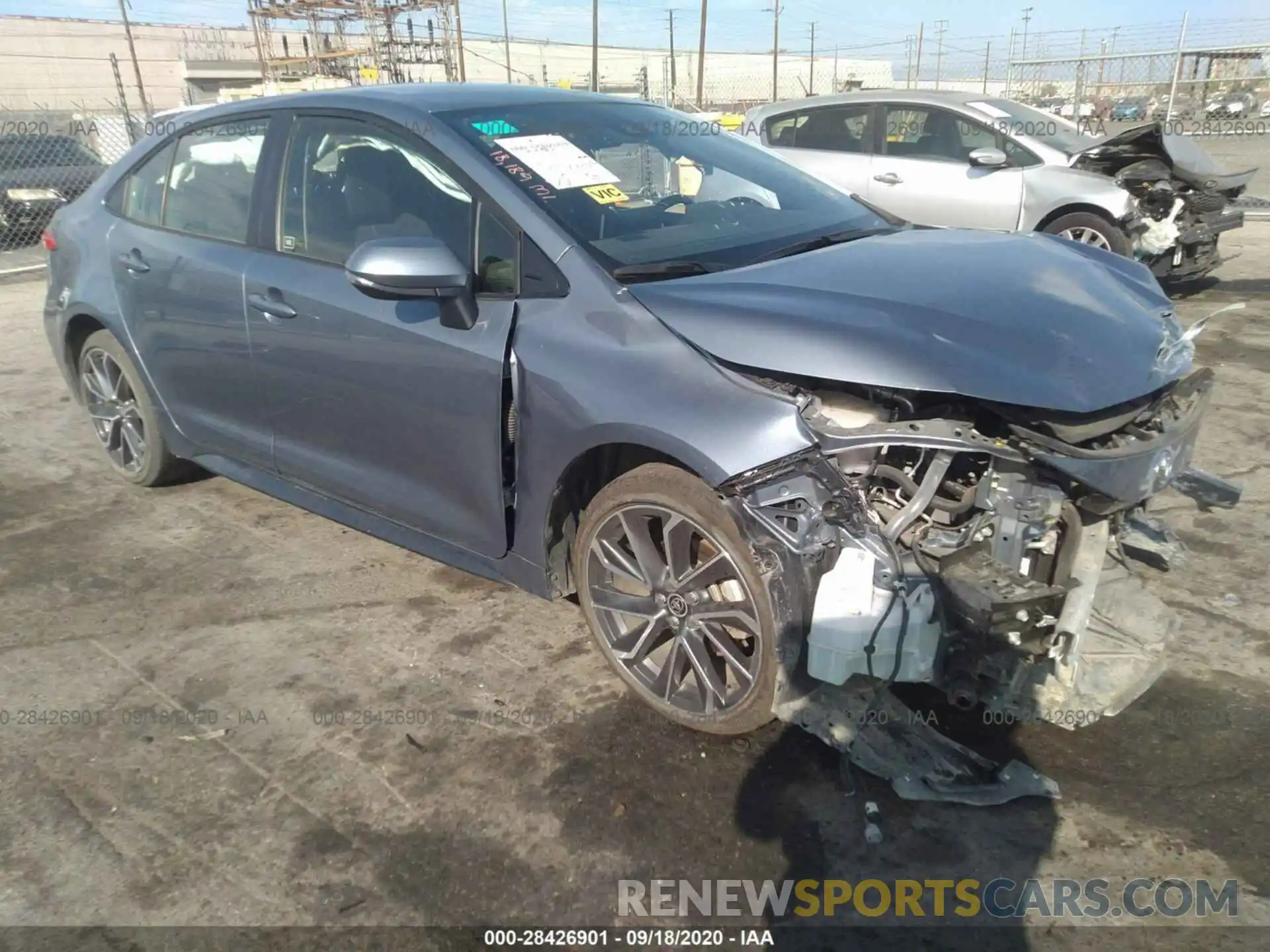 1 Photograph of a damaged car JTDS4RCE9LJ036373 TOYOTA COROLLA 2020