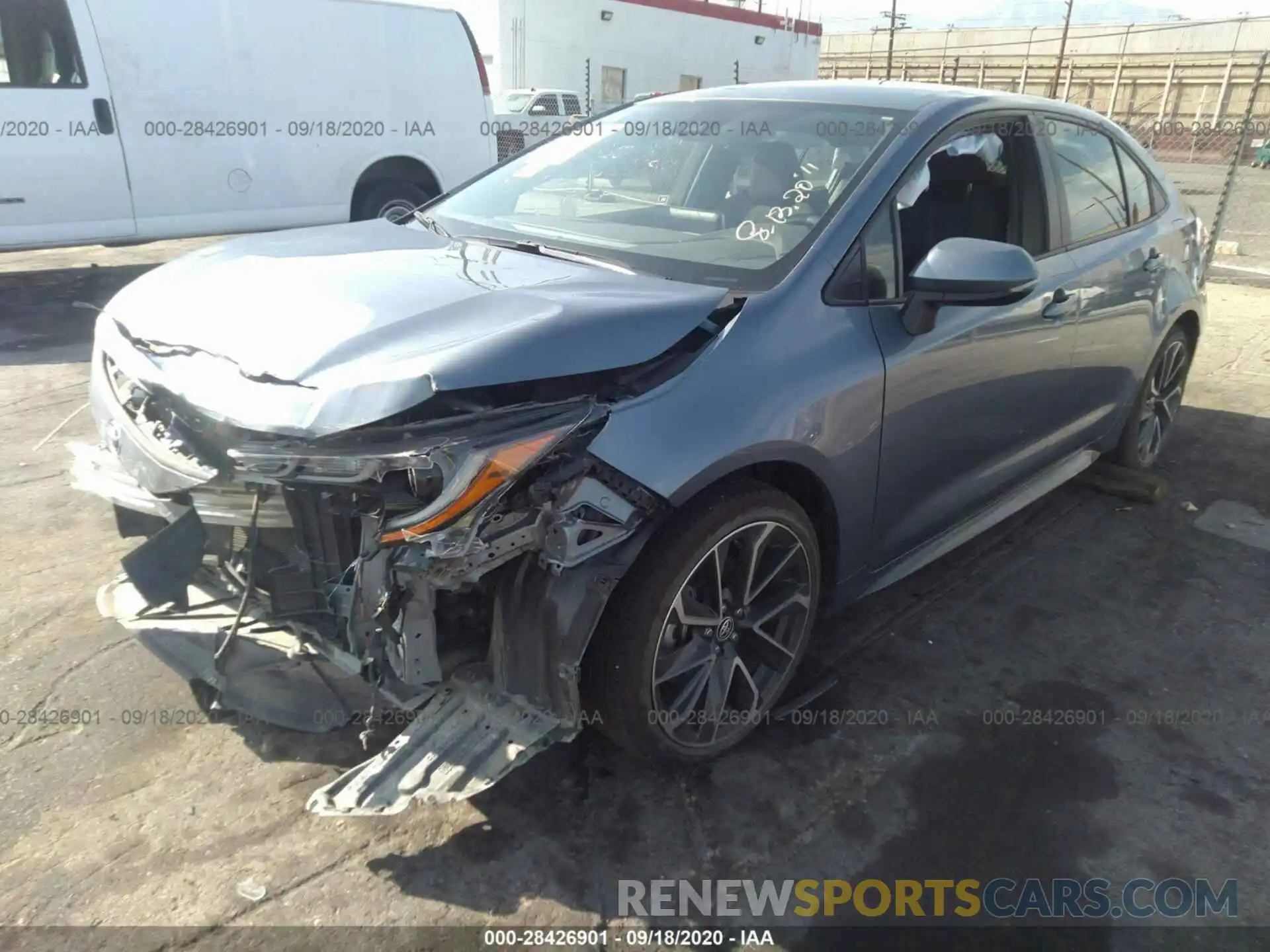 2 Photograph of a damaged car JTDS4RCE9LJ036373 TOYOTA COROLLA 2020