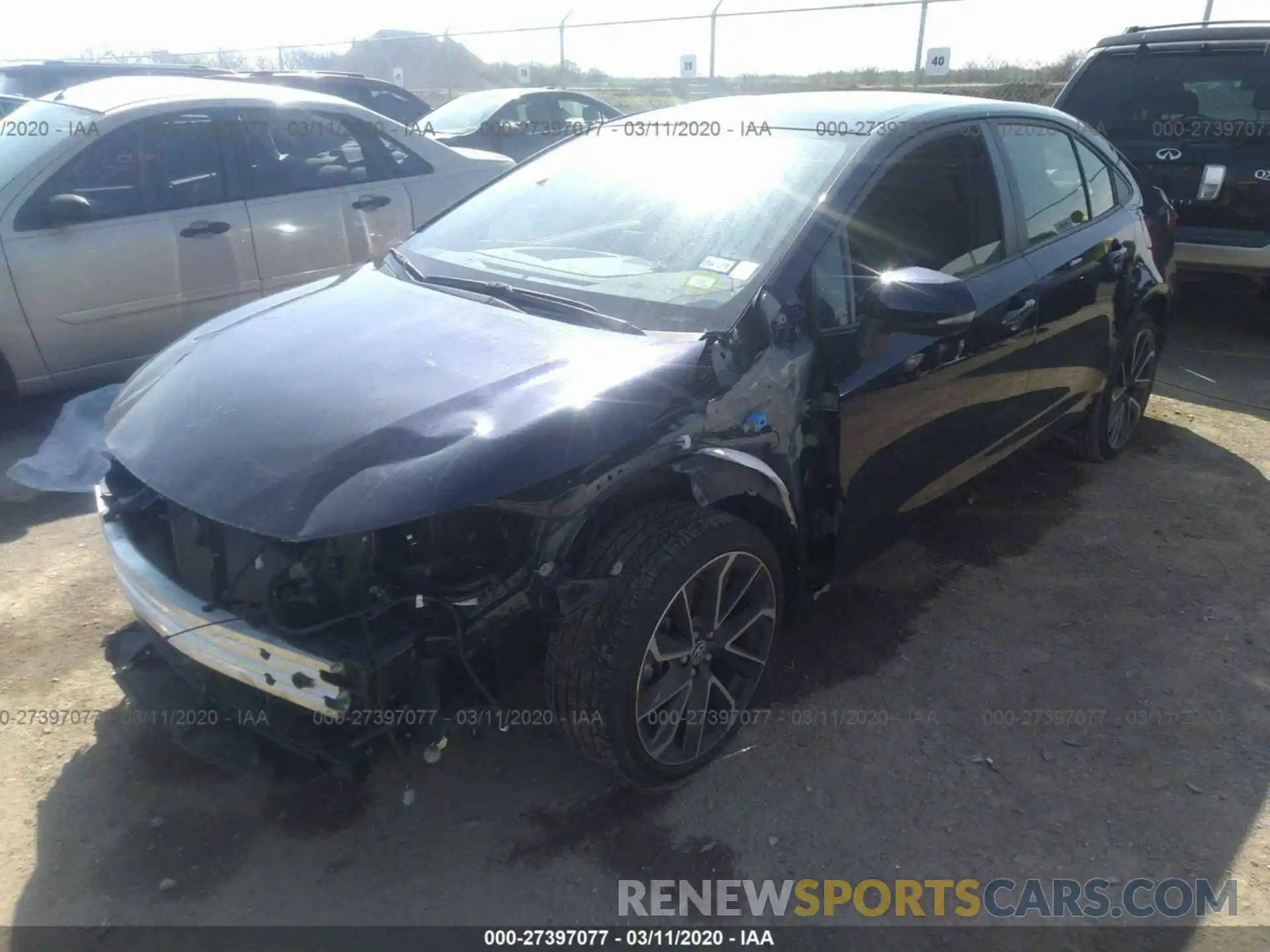 2 Photograph of a damaged car JTDS4RCE9LJ036566 TOYOTA COROLLA 2020