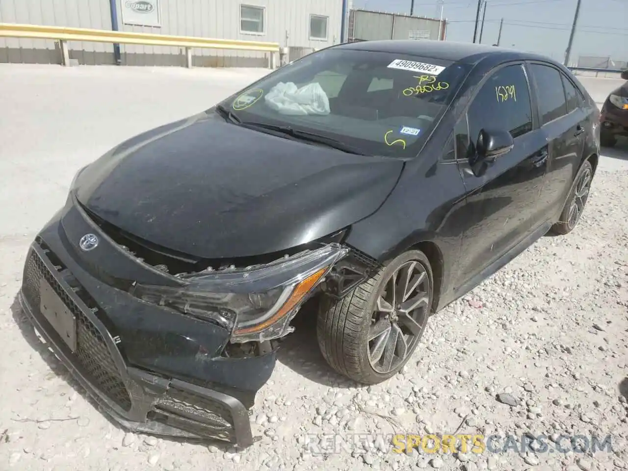 2 Photograph of a damaged car JTDS4RCE9LJ038060 TOYOTA COROLLA 2020