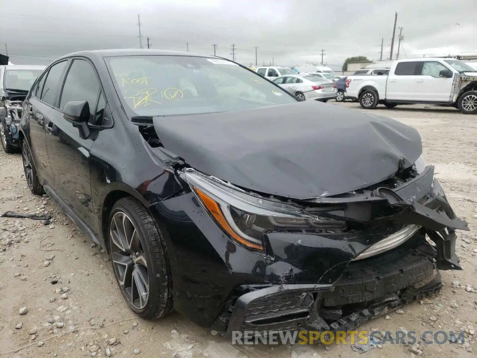 1 Photograph of a damaged car JTDS4RCE9LJ038642 TOYOTA COROLLA 2020