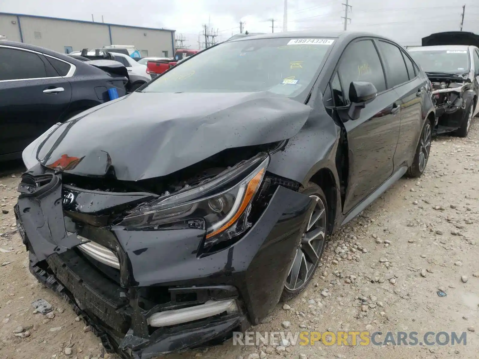 2 Photograph of a damaged car JTDS4RCE9LJ038642 TOYOTA COROLLA 2020