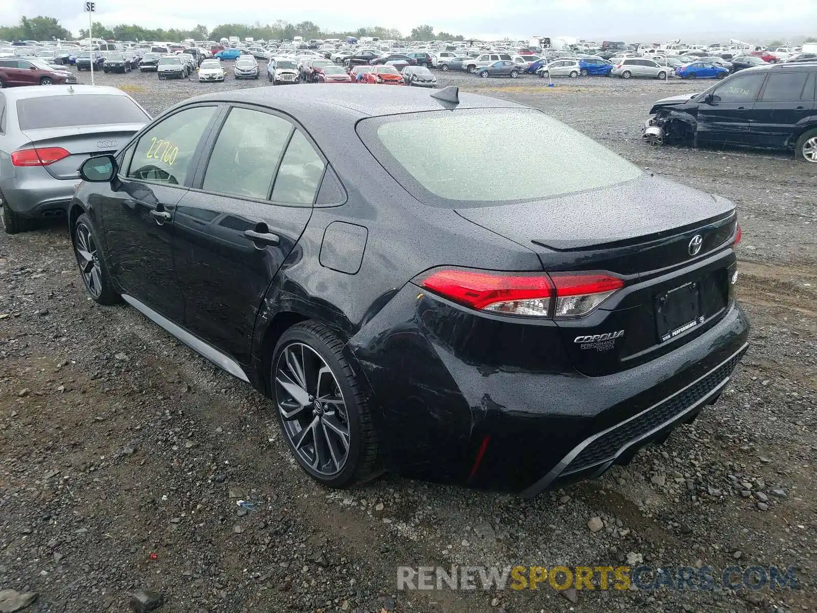 3 Photograph of a damaged car JTDS4RCE9LJ039564 TOYOTA COROLLA 2020