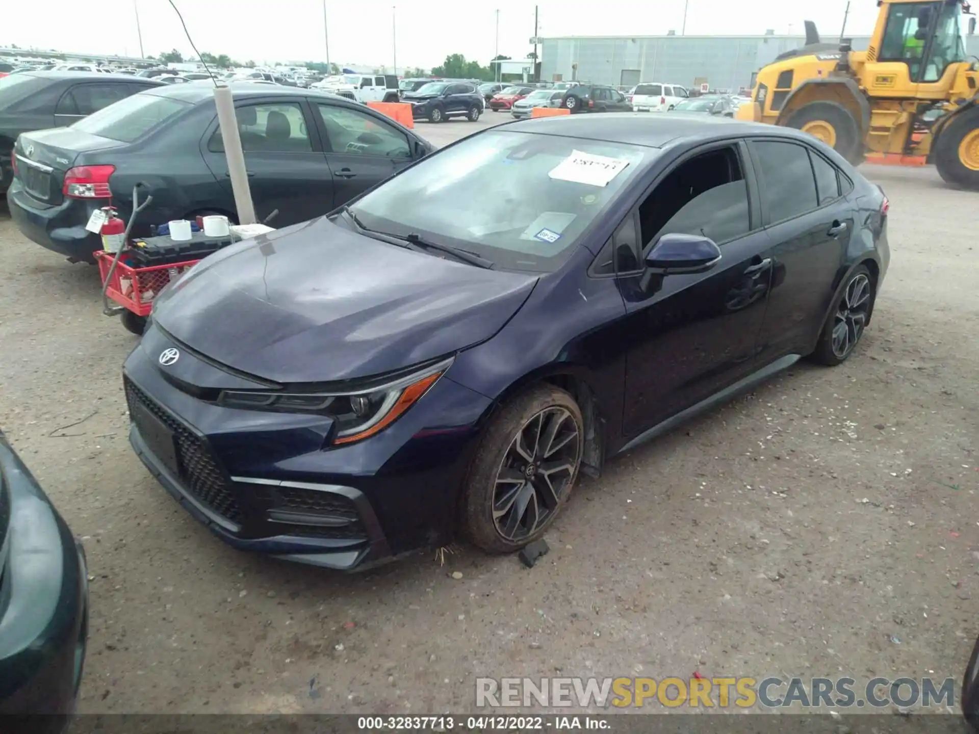 2 Photograph of a damaged car JTDS4RCE9LJ039676 TOYOTA COROLLA 2020