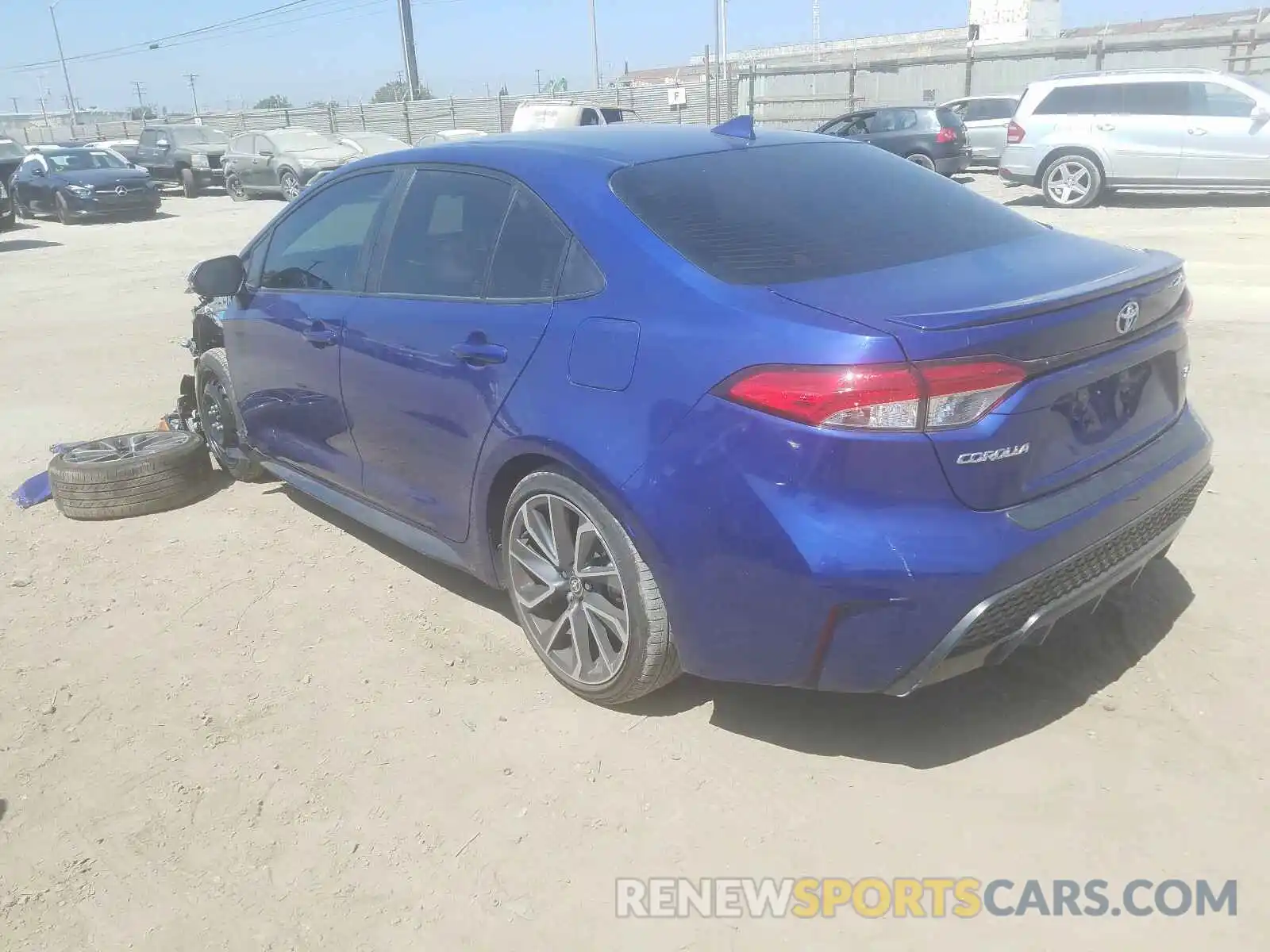 3 Photograph of a damaged car JTDS4RCE9LJ039810 TOYOTA COROLLA 2020