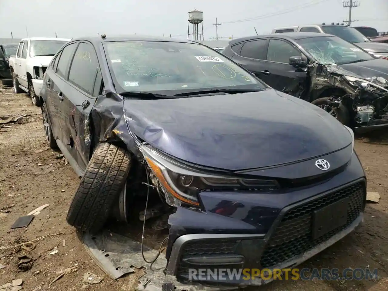 1 Photograph of a damaged car JTDS4RCE9LJ040682 TOYOTA COROLLA 2020