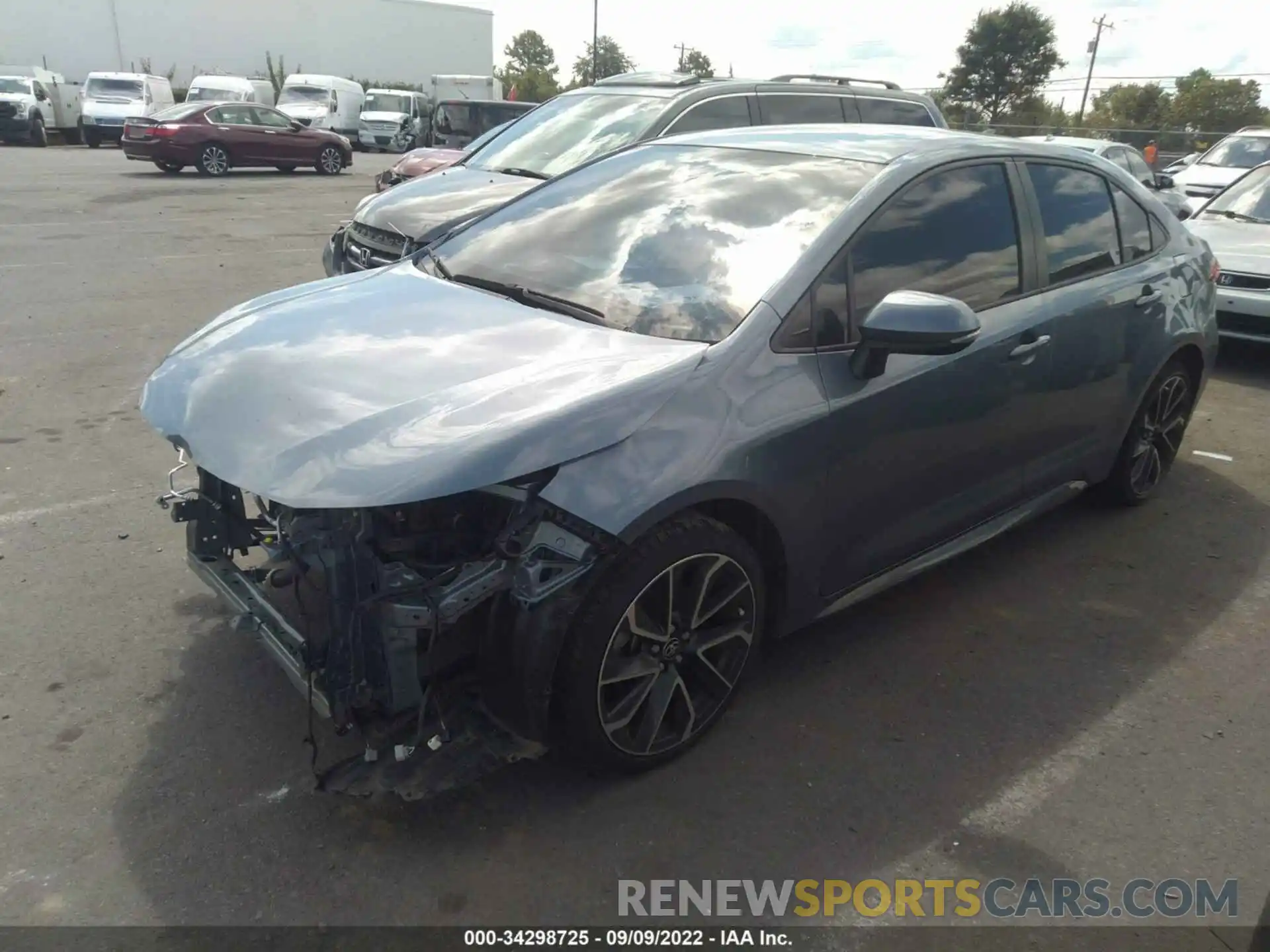 2 Photograph of a damaged car JTDS4RCE9LJ041010 TOYOTA COROLLA 2020