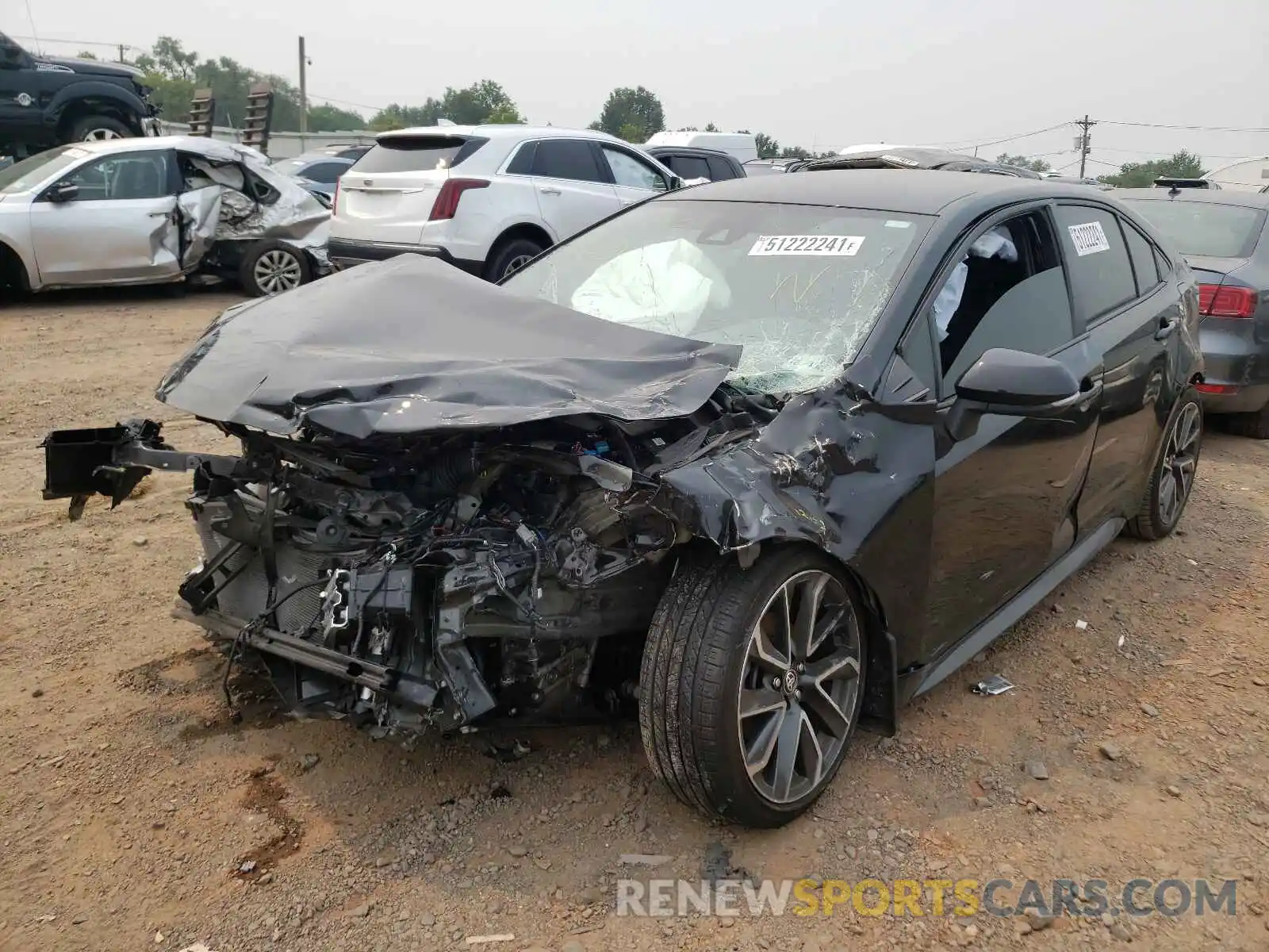 2 Photograph of a damaged car JTDS4RCE9LJ042125 TOYOTA COROLLA 2020