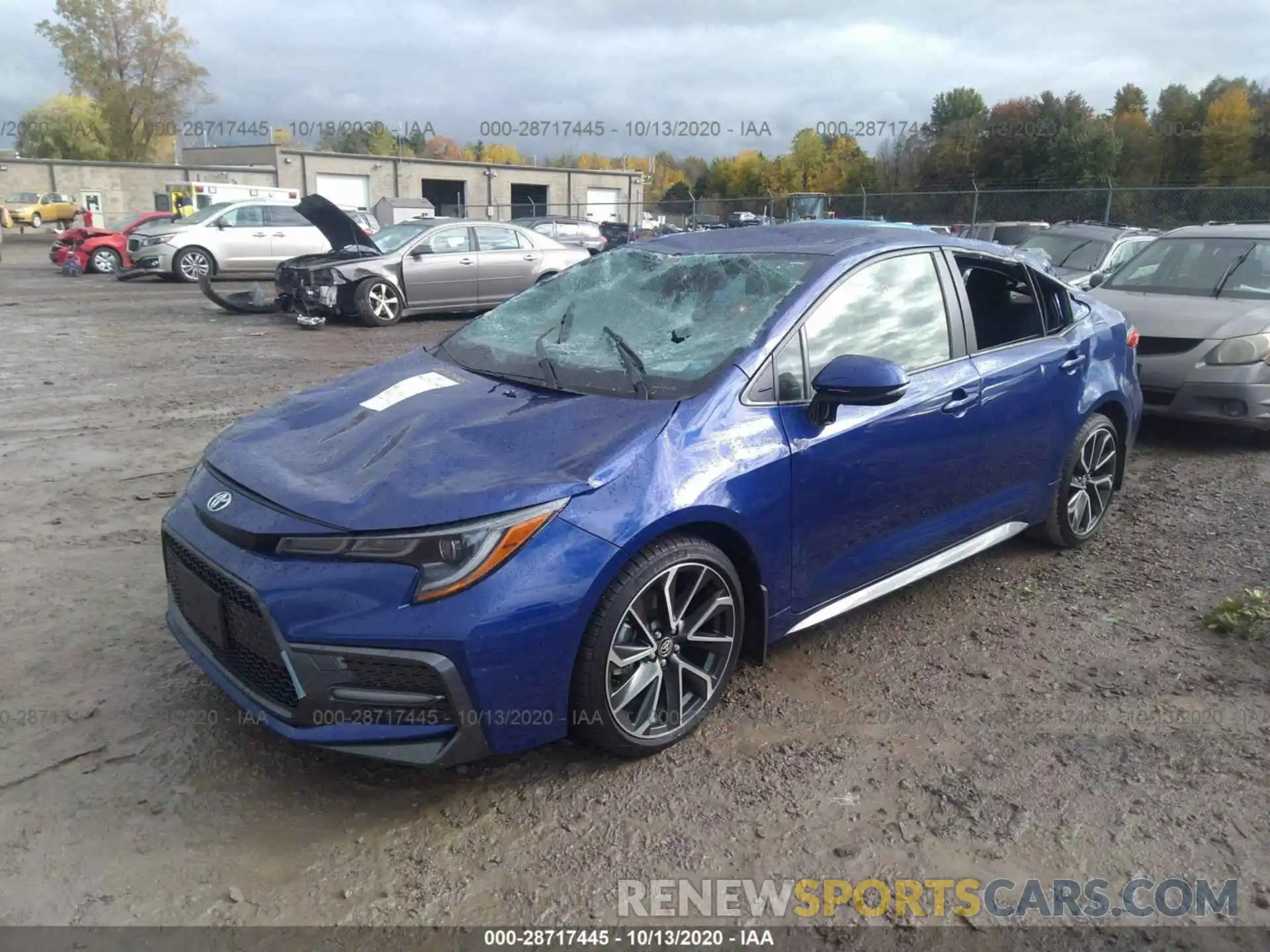 2 Photograph of a damaged car JTDS4RCE9LJ045610 TOYOTA COROLLA 2020