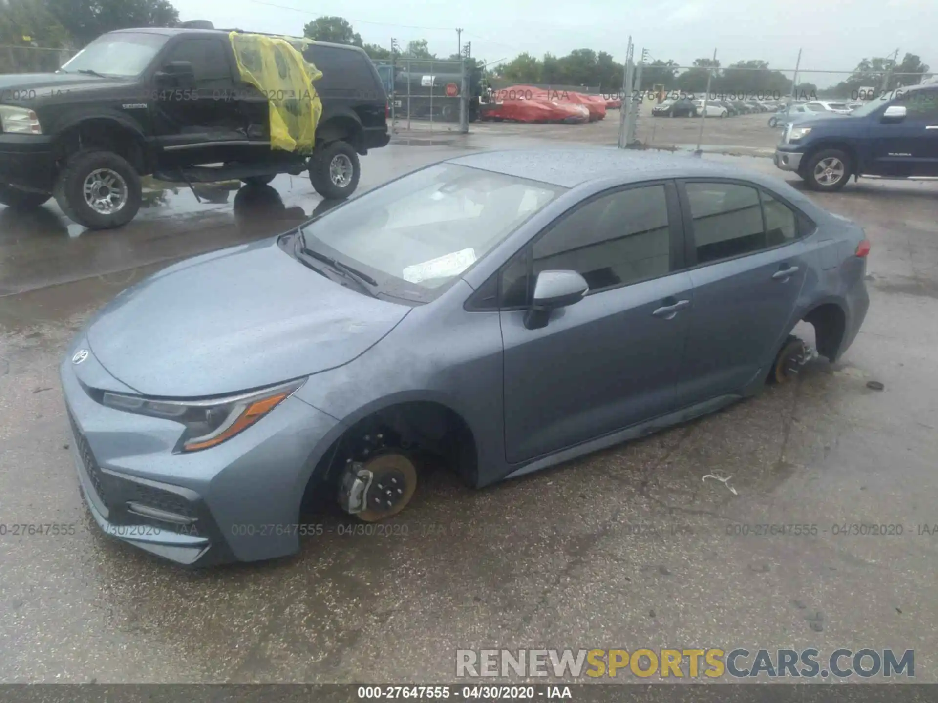 2 Photograph of a damaged car JTDS4RCE9LJ046479 TOYOTA COROLLA 2020