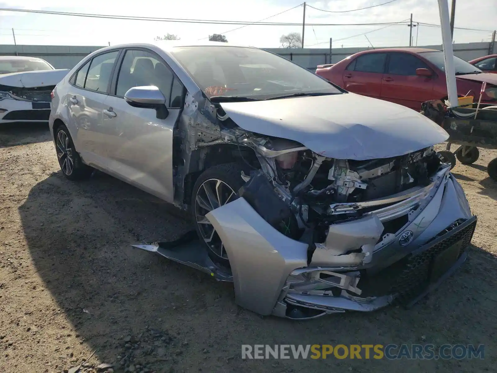 1 Photograph of a damaged car JTDS4RCE9LJ047664 TOYOTA COROLLA 2020