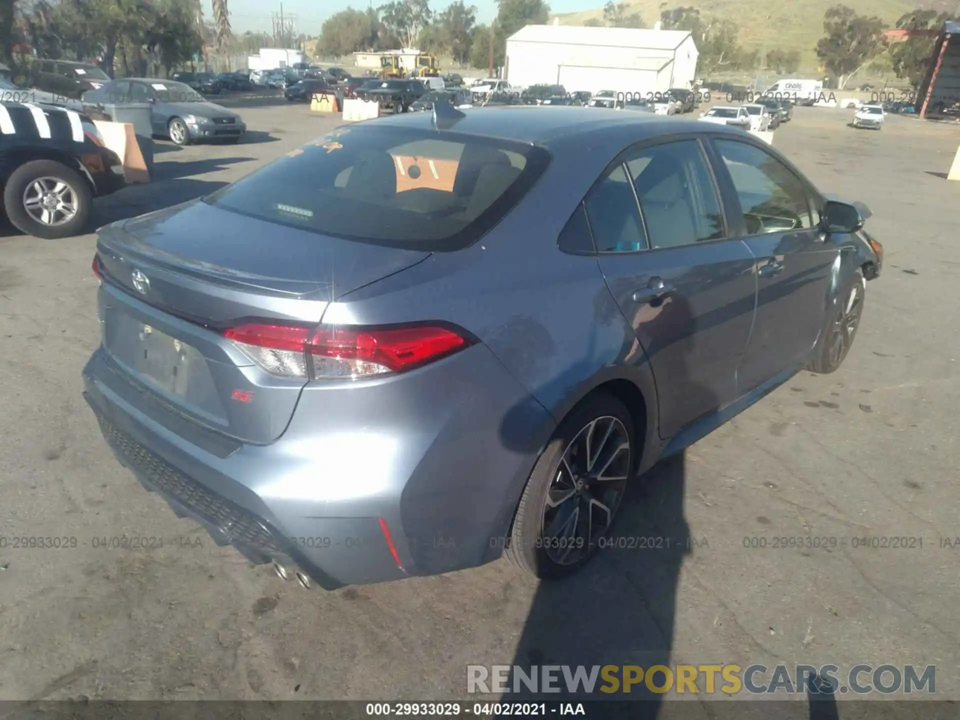 4 Photograph of a damaged car JTDS4RCE9LJ047972 TOYOTA COROLLA 2020