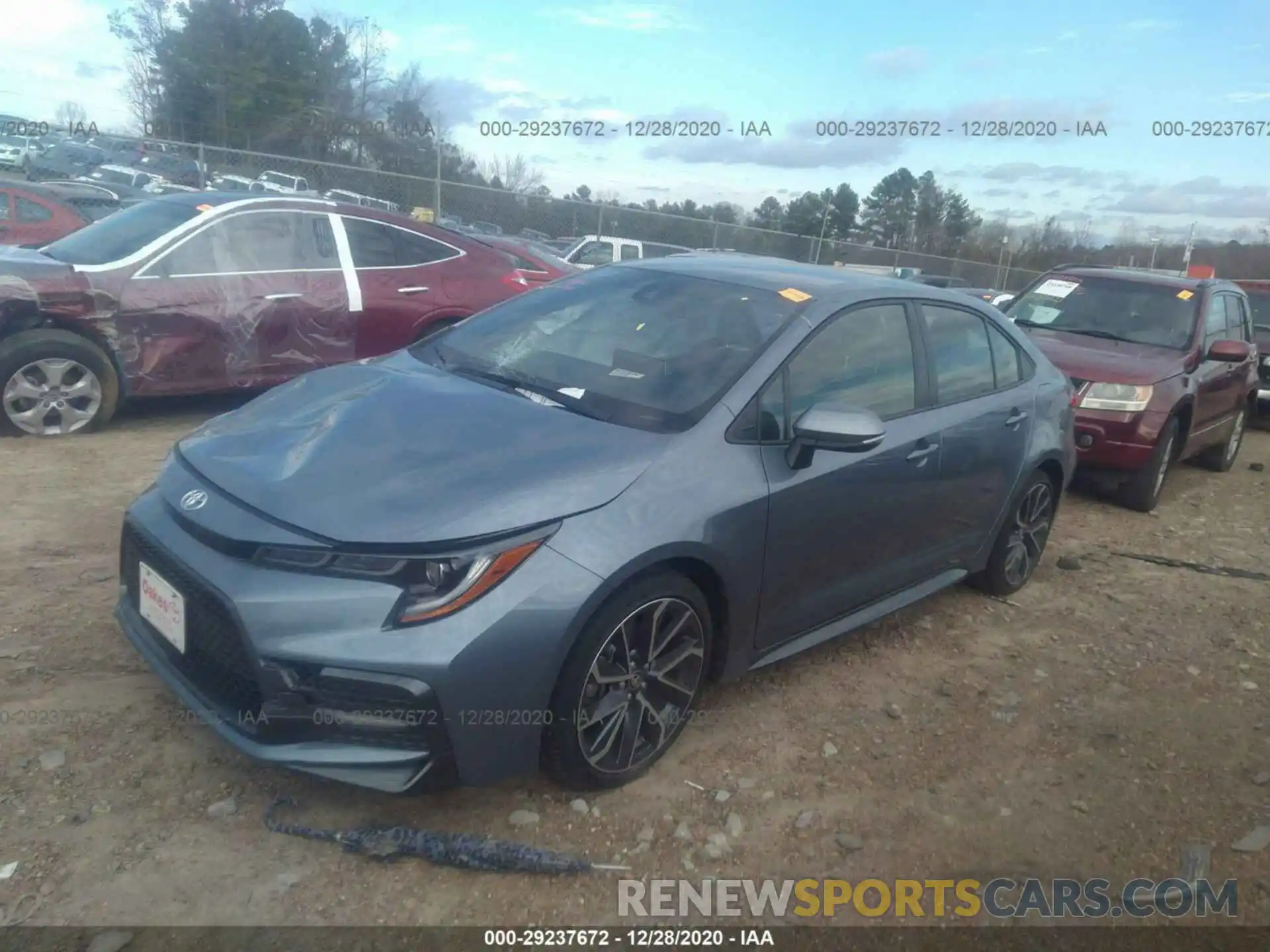 2 Photograph of a damaged car JTDS4RCE9LJ048975 TOYOTA COROLLA 2020