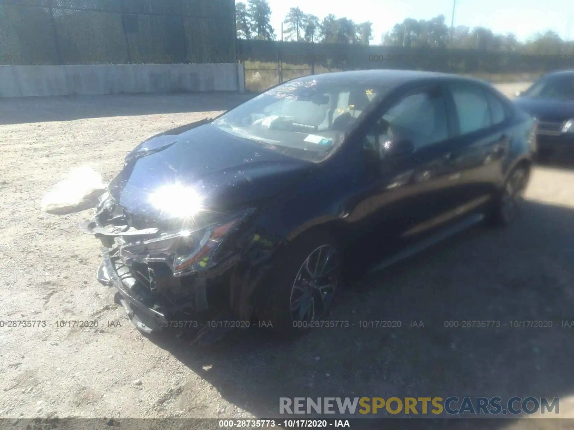 2 Photograph of a damaged car JTDS4RCE9LJ050094 TOYOTA COROLLA 2020