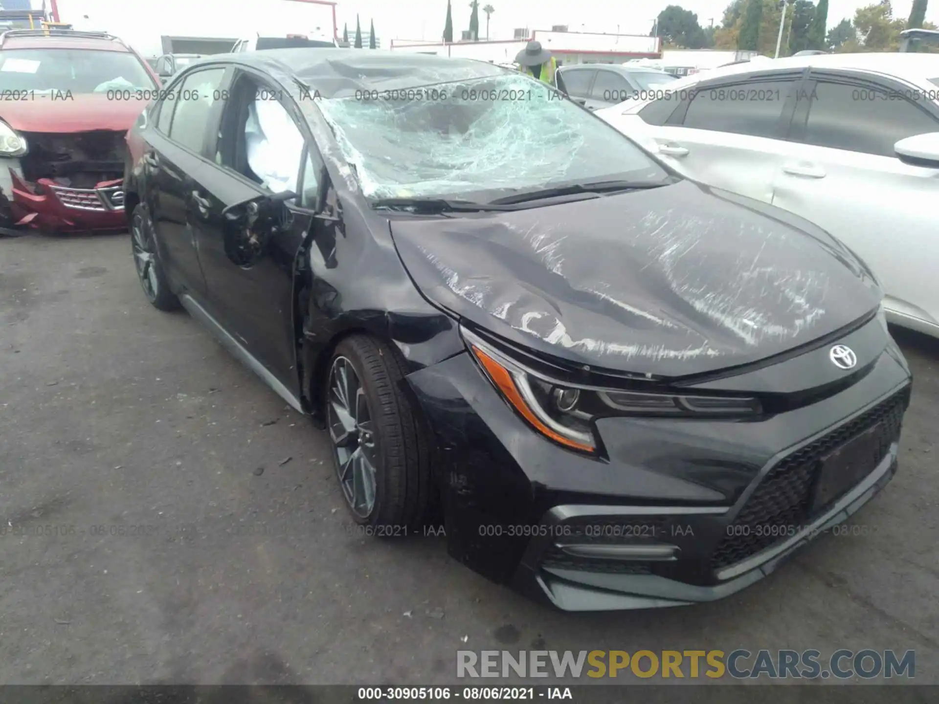 1 Photograph of a damaged car JTDS4RCE9LJ050600 TOYOTA COROLLA 2020