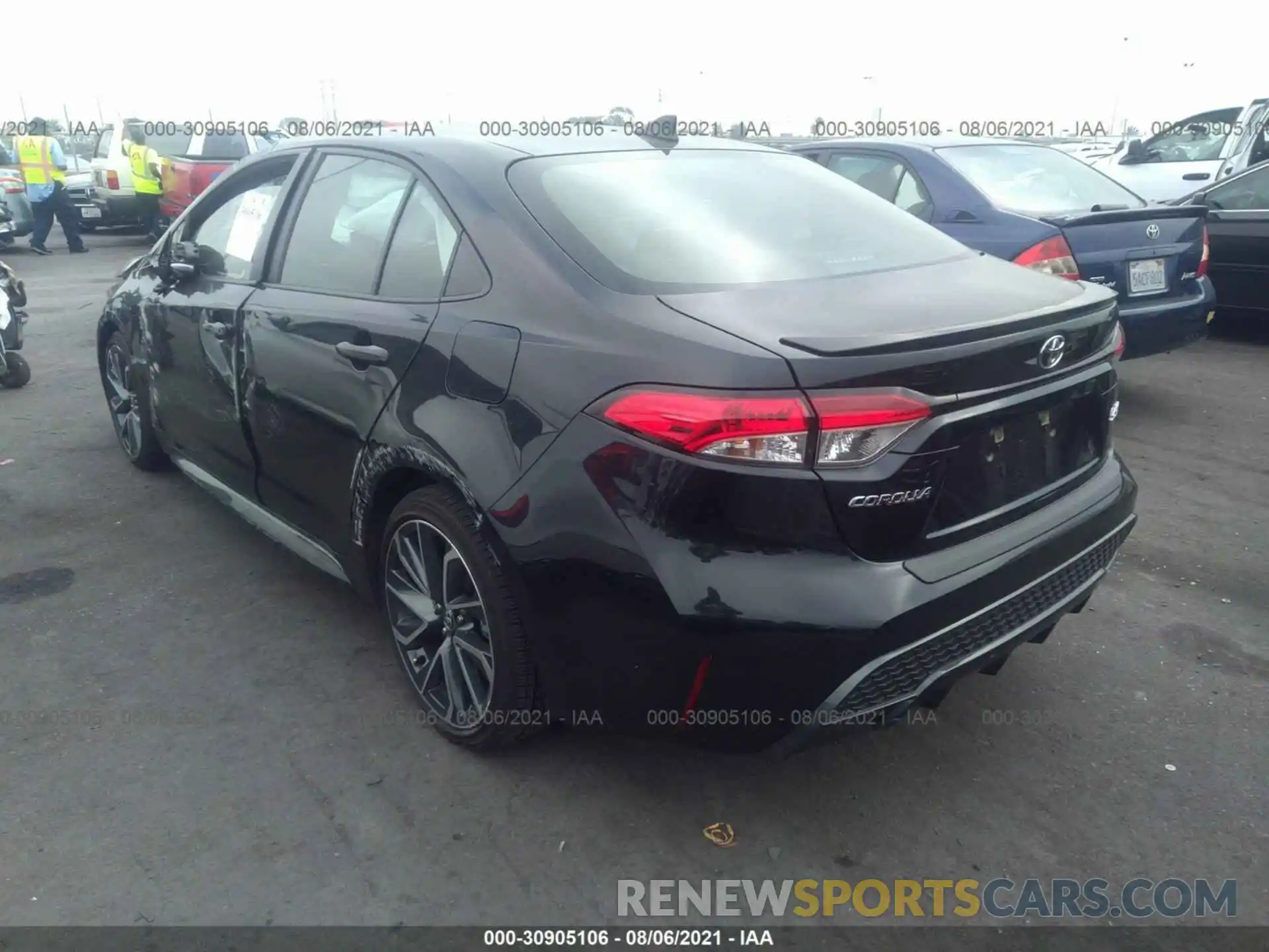 3 Photograph of a damaged car JTDS4RCE9LJ050600 TOYOTA COROLLA 2020