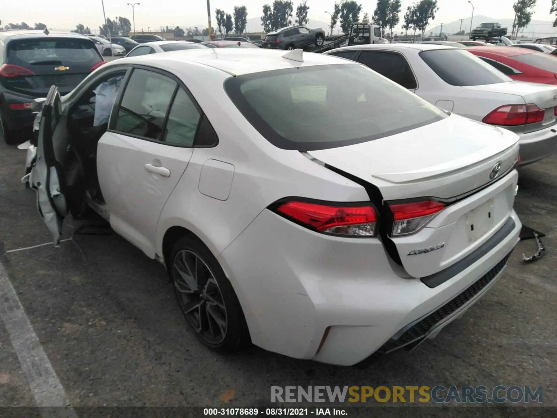 3 Photograph of a damaged car JTDS4RCE9LJ052976 TOYOTA COROLLA 2020