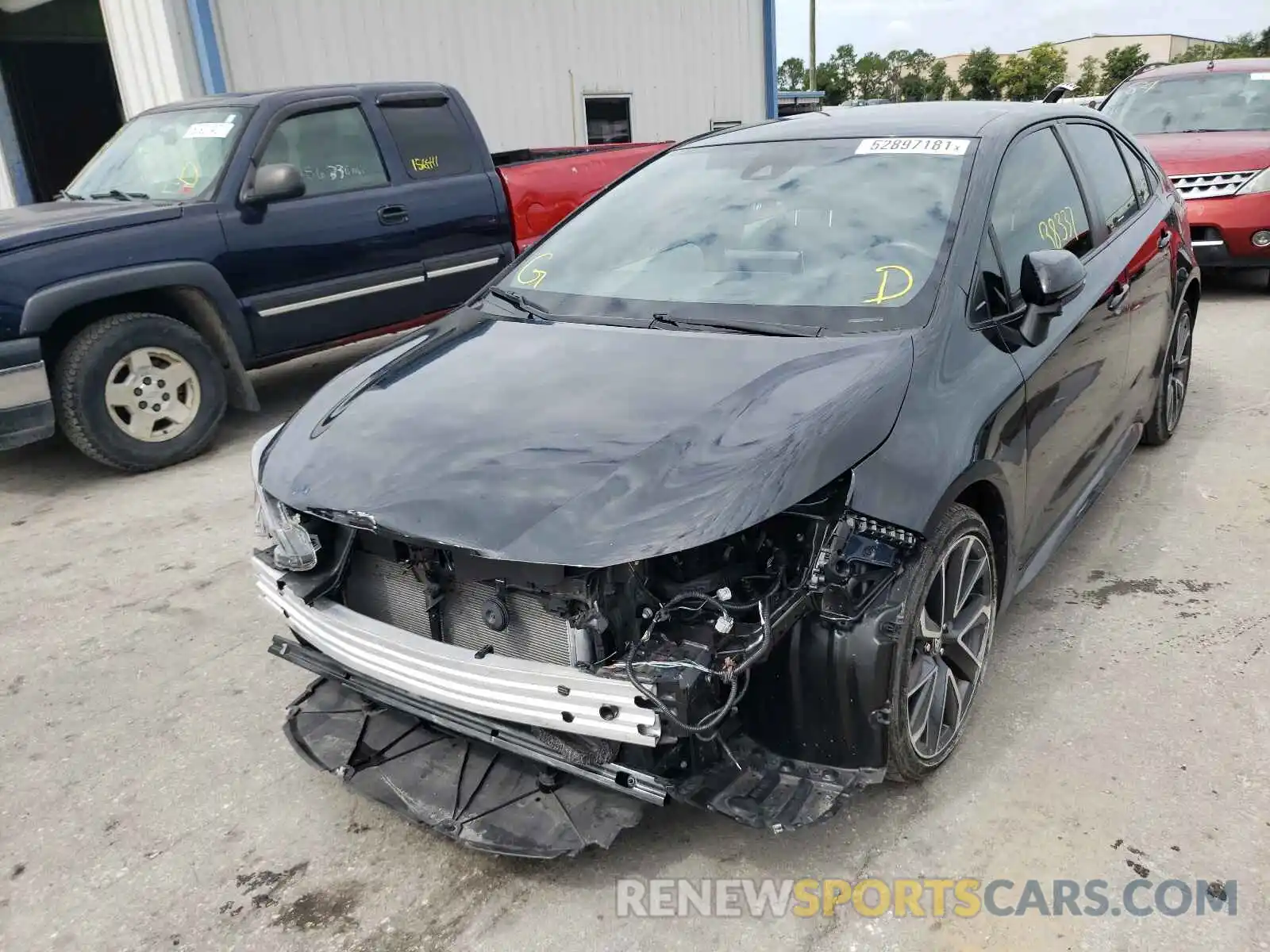 2 Photograph of a damaged car JTDS4RCEXLJ000613 TOYOTA COROLLA 2020