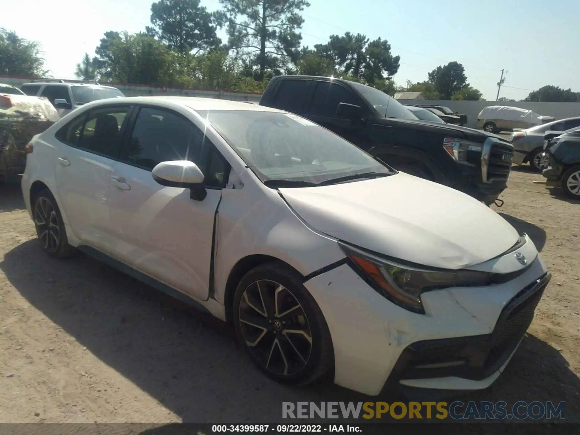 1 Photograph of a damaged car JTDS4RCEXLJ000899 TOYOTA COROLLA 2020