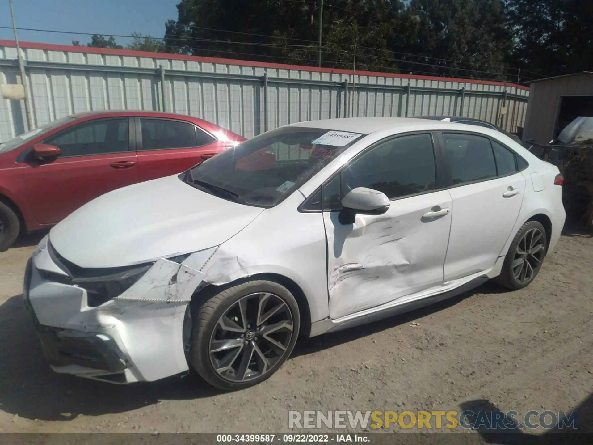 2 Photograph of a damaged car JTDS4RCEXLJ000899 TOYOTA COROLLA 2020