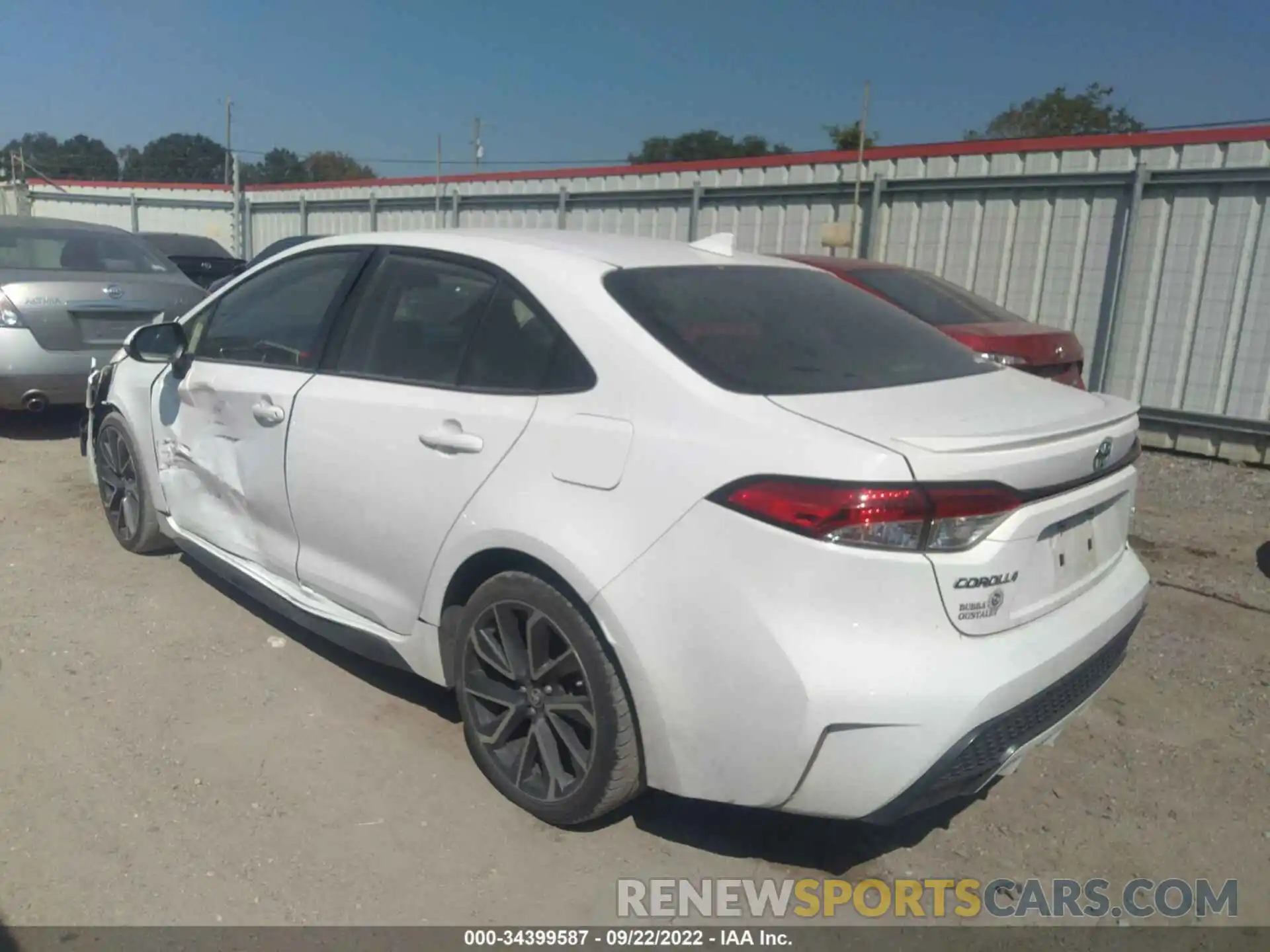 3 Photograph of a damaged car JTDS4RCEXLJ000899 TOYOTA COROLLA 2020