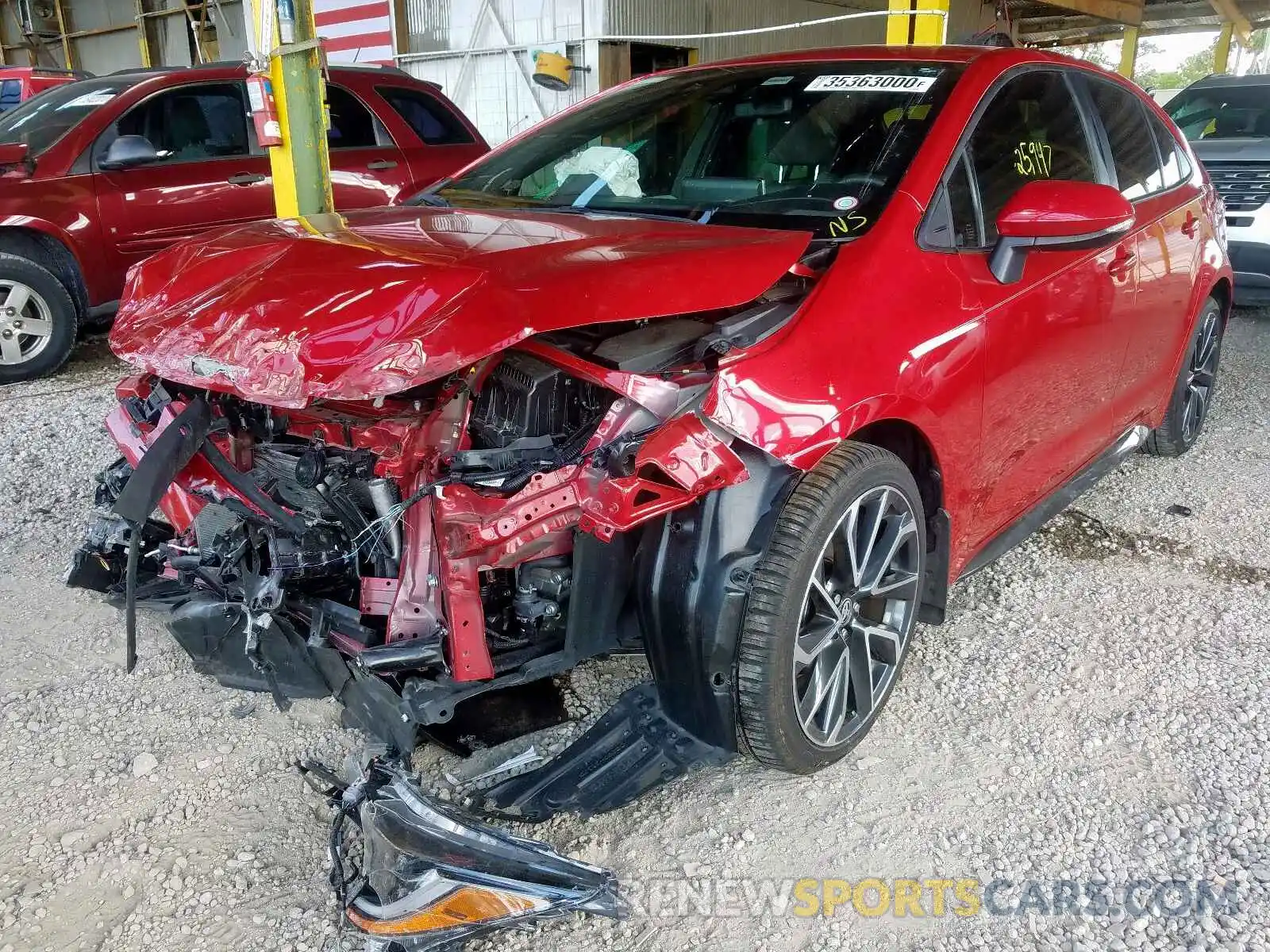 2 Photograph of a damaged car JTDS4RCEXLJ002104 TOYOTA COROLLA 2020