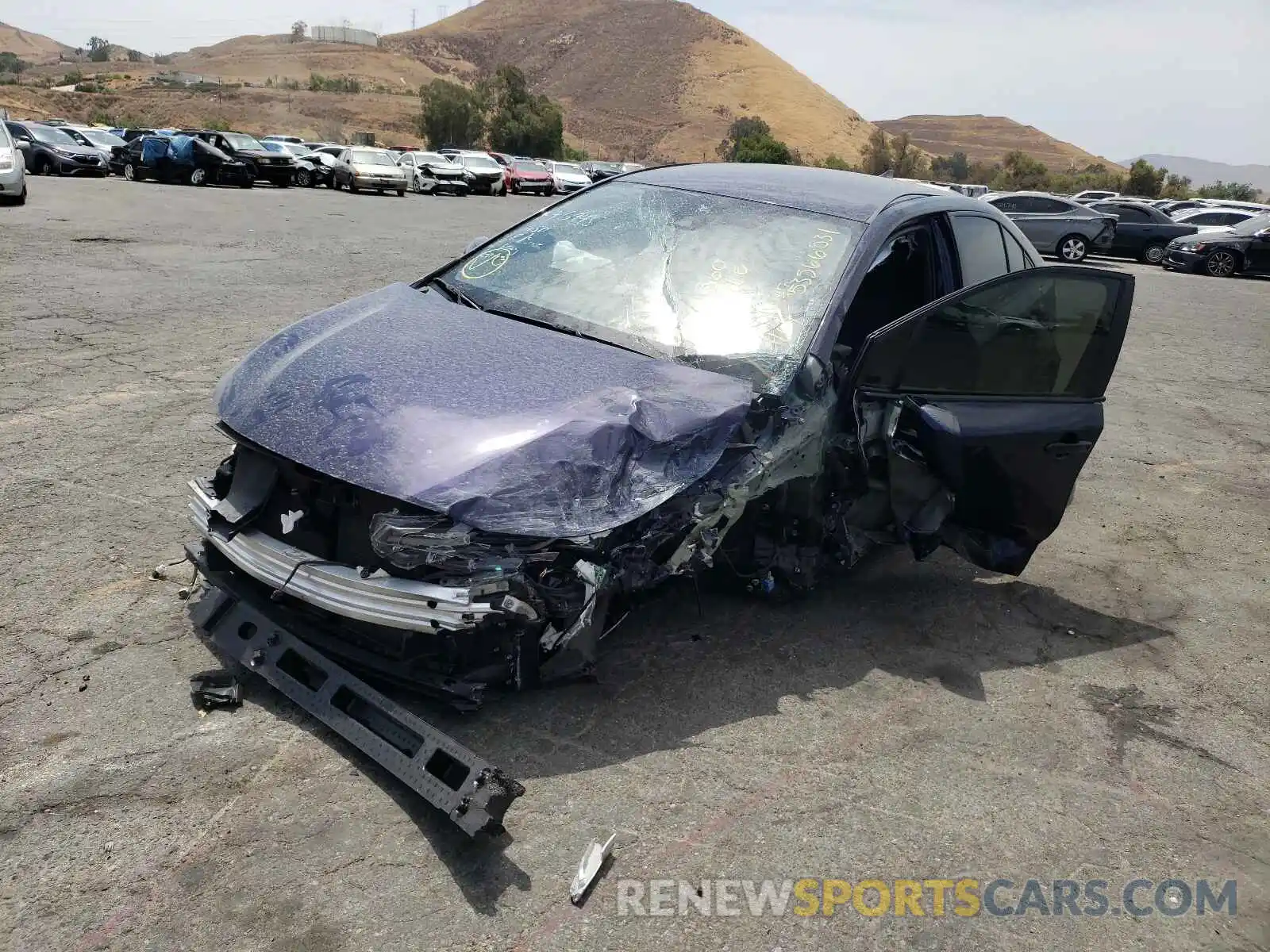 2 Photograph of a damaged car JTDS4RCEXLJ002930 TOYOTA COROLLA 2020