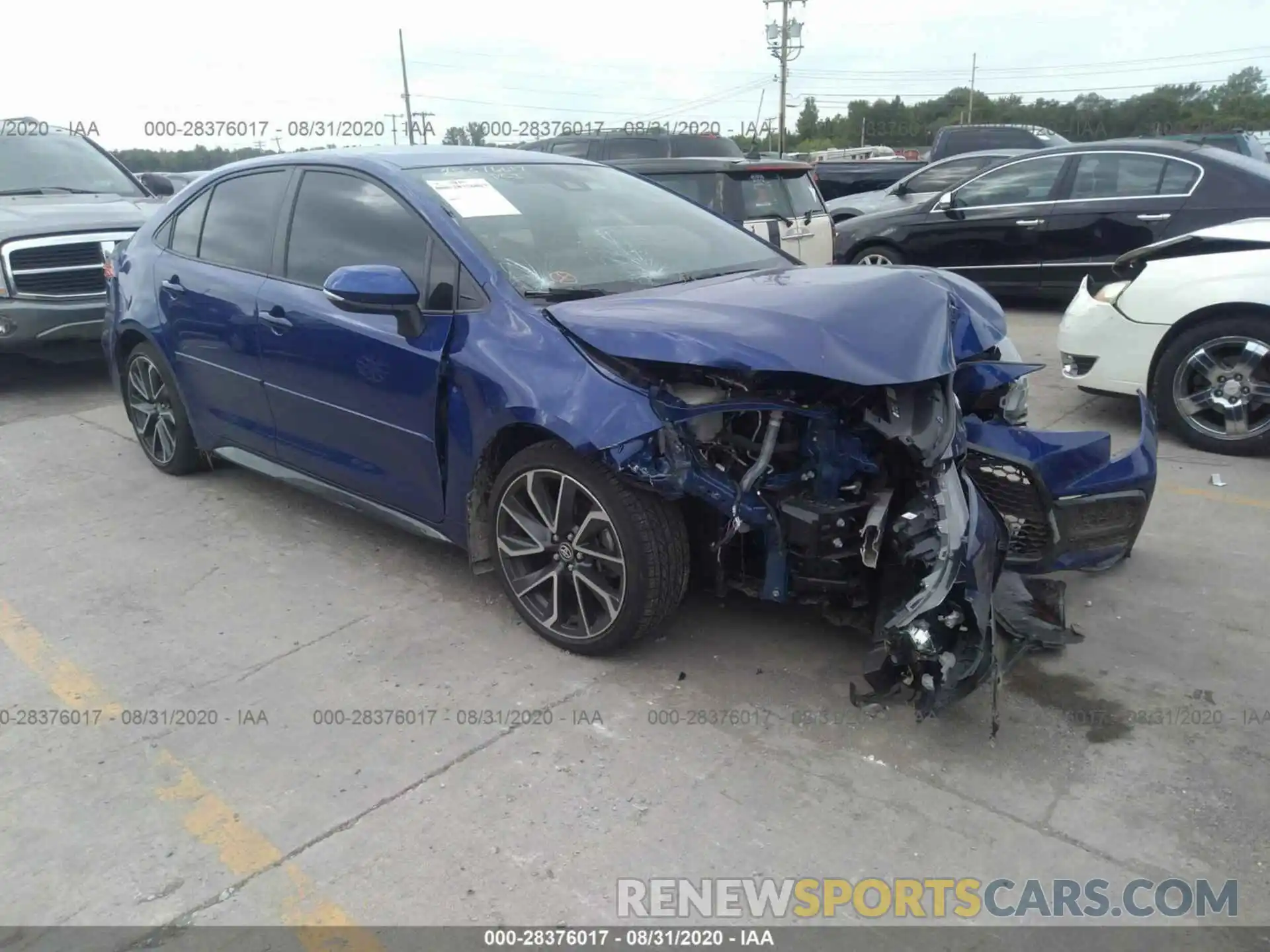 1 Photograph of a damaged car JTDS4RCEXLJ005505 TOYOTA COROLLA 2020