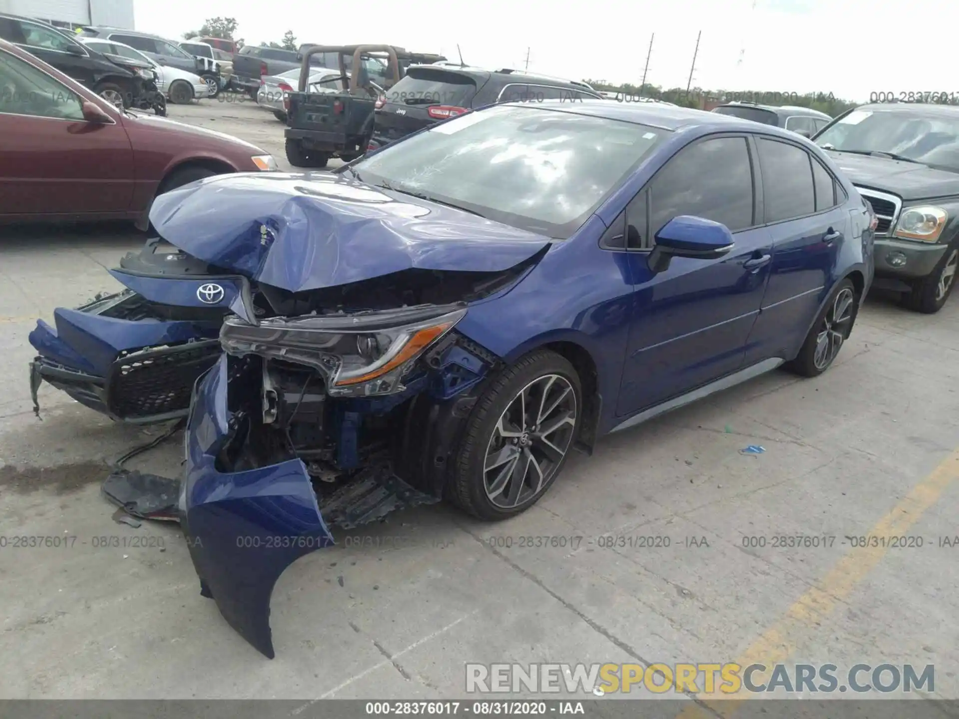 2 Photograph of a damaged car JTDS4RCEXLJ005505 TOYOTA COROLLA 2020