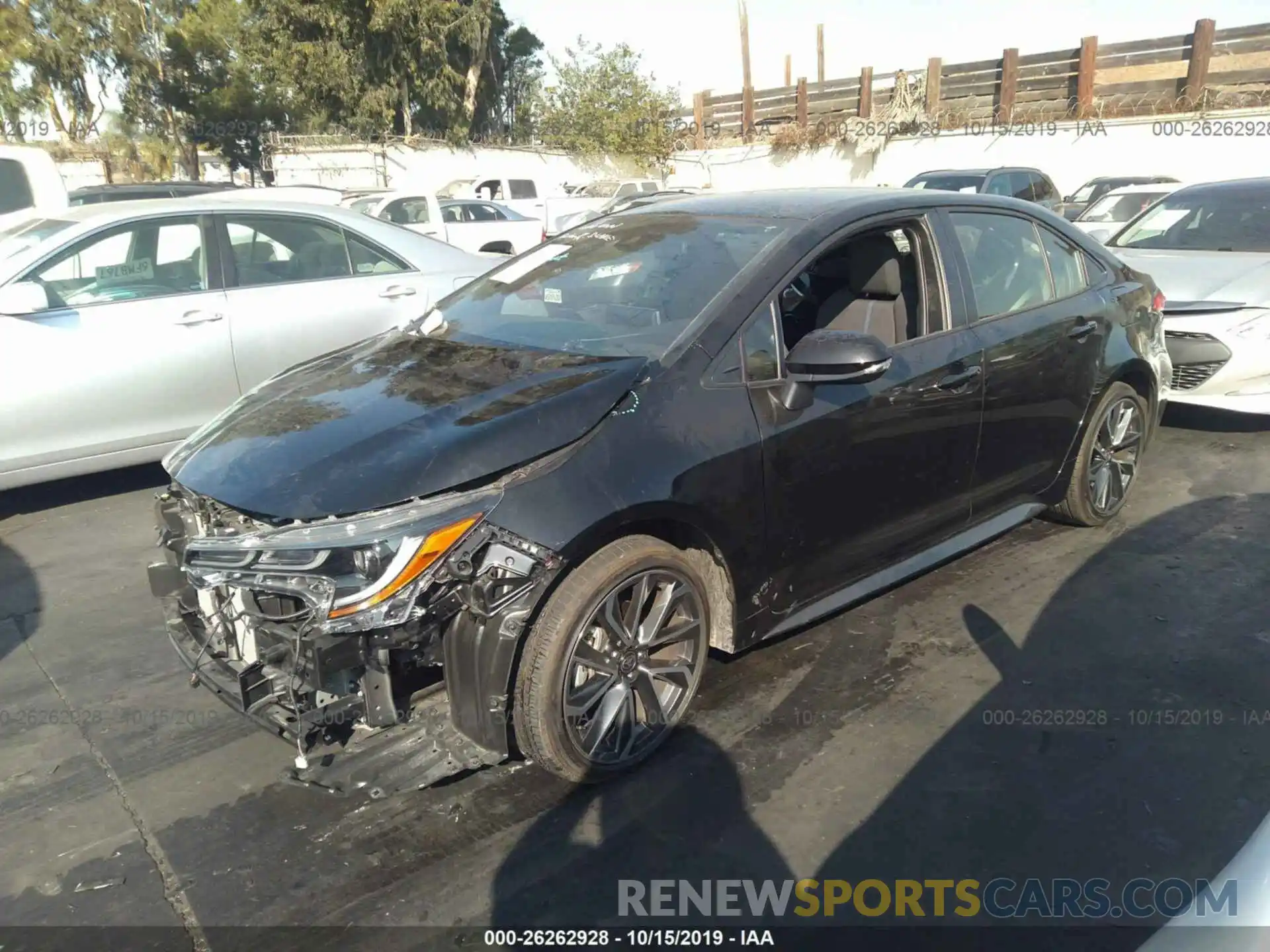 2 Photograph of a damaged car JTDS4RCEXLJ005939 TOYOTA COROLLA 2020