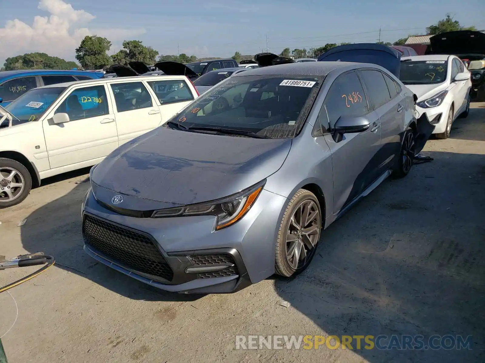 2 Photograph of a damaged car JTDS4RCEXLJ007030 TOYOTA COROLLA 2020