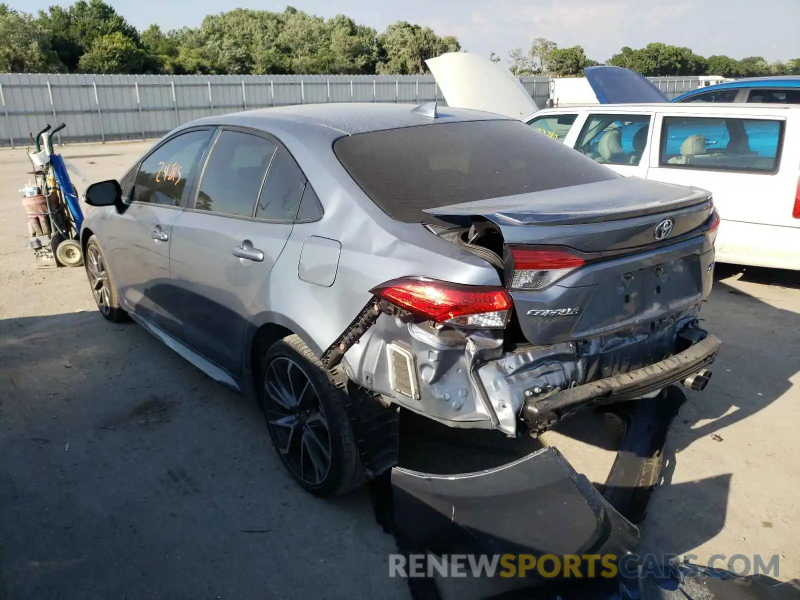 3 Photograph of a damaged car JTDS4RCEXLJ007030 TOYOTA COROLLA 2020