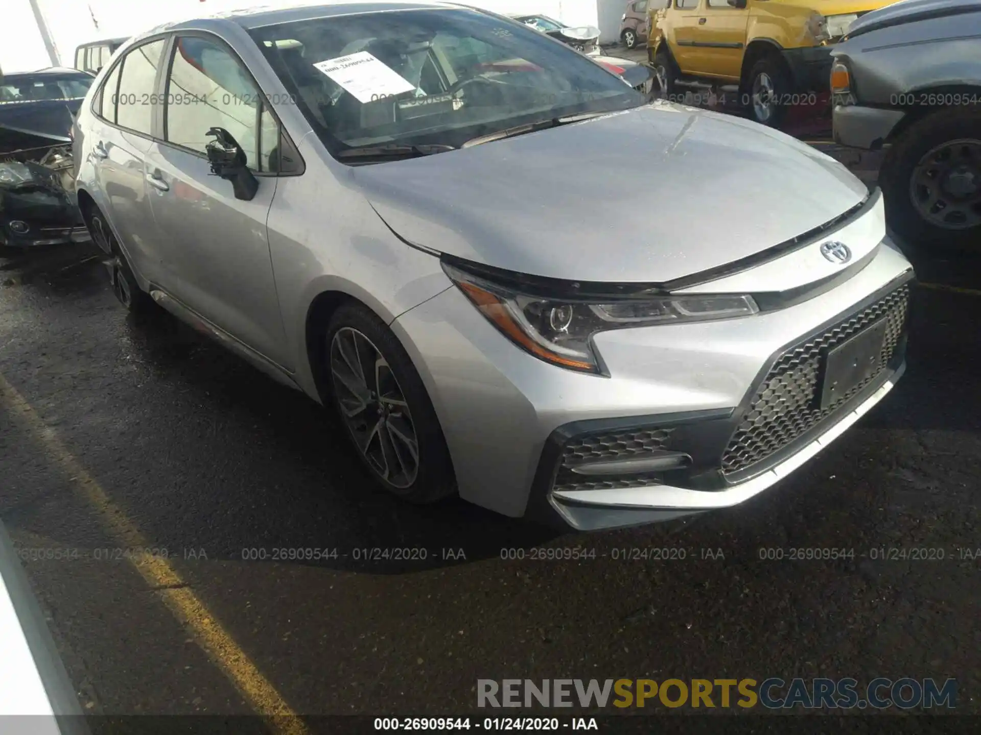 1 Photograph of a damaged car JTDS4RCEXLJ008257 TOYOTA COROLLA 2020