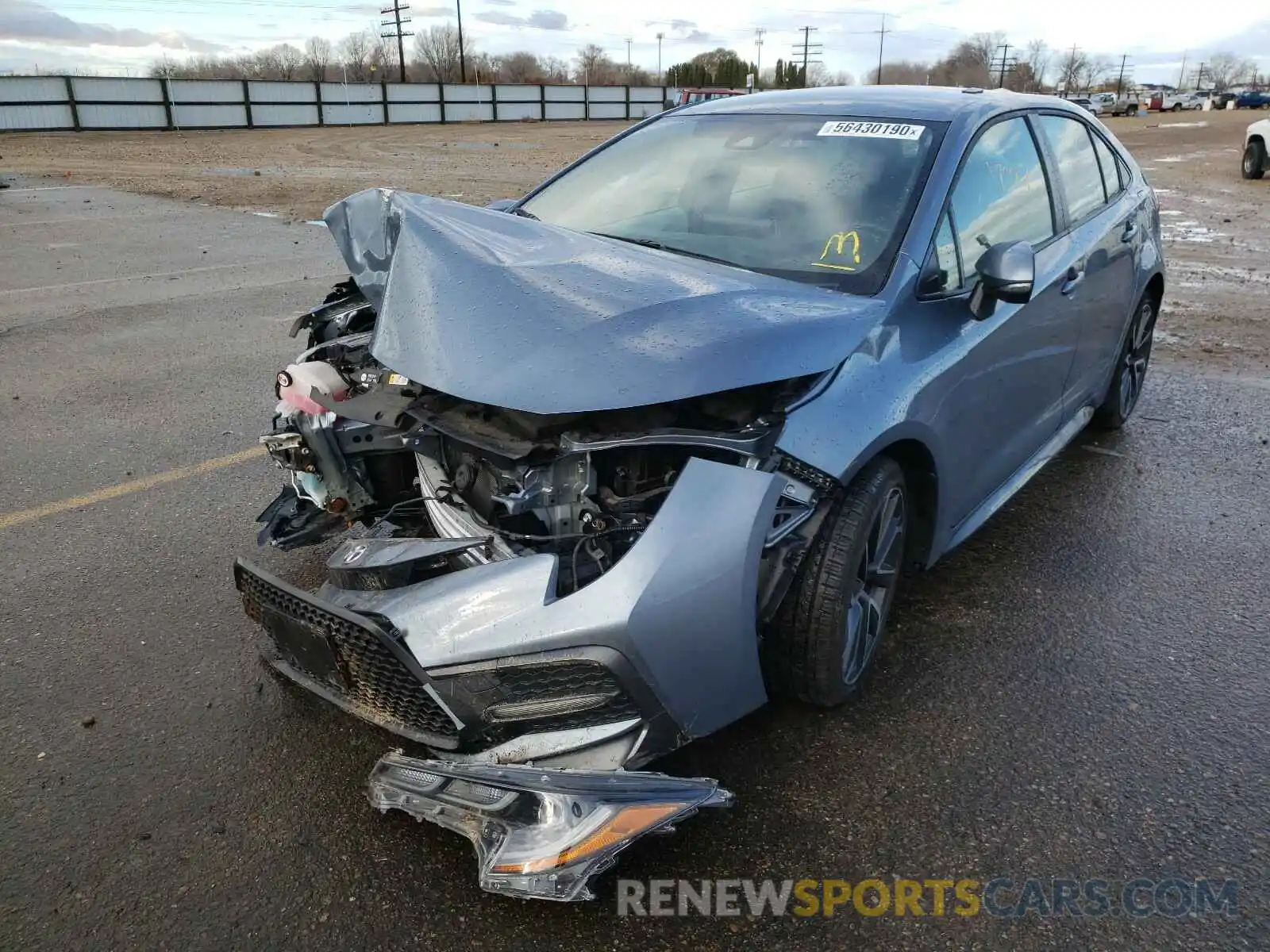 2 Photograph of a damaged car JTDS4RCEXLJ008484 TOYOTA COROLLA 2020