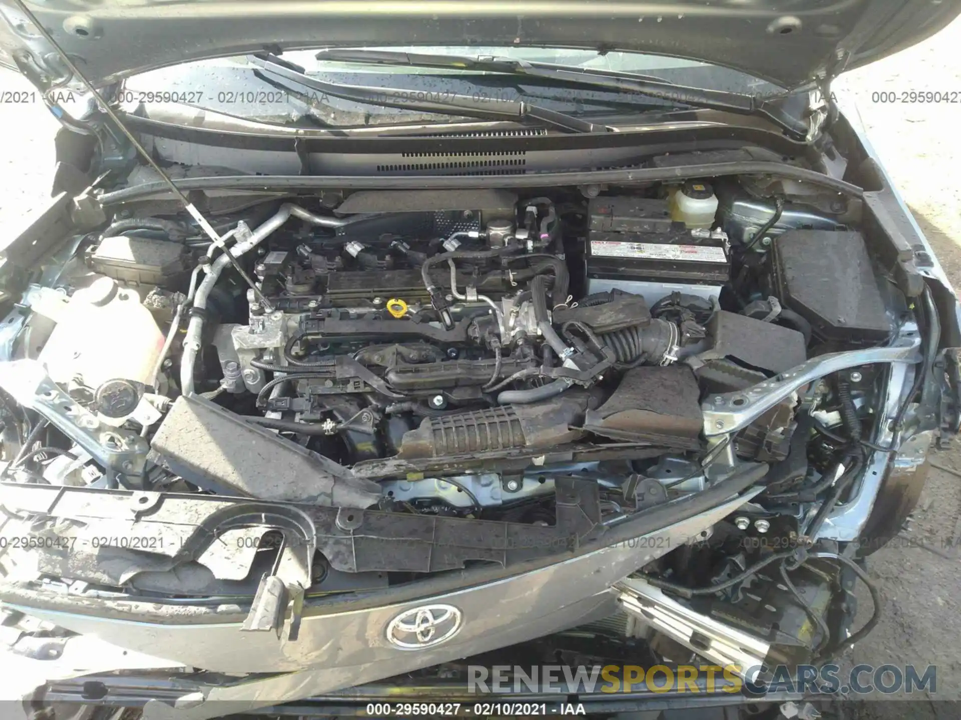 10 Photograph of a damaged car JTDS4RCEXLJ009862 TOYOTA COROLLA 2020