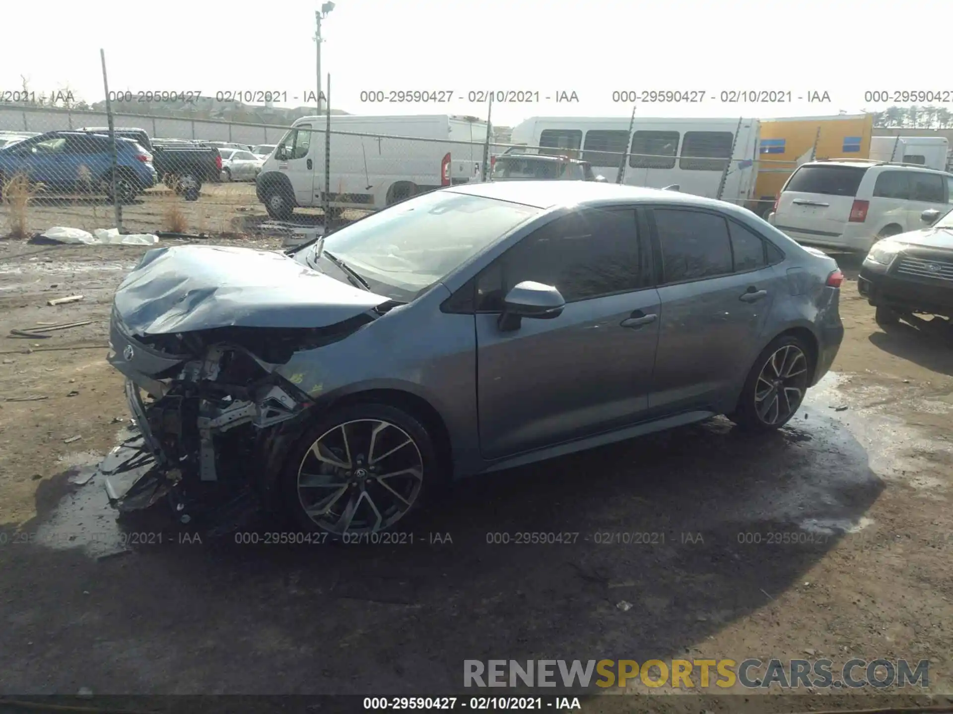 2 Photograph of a damaged car JTDS4RCEXLJ009862 TOYOTA COROLLA 2020