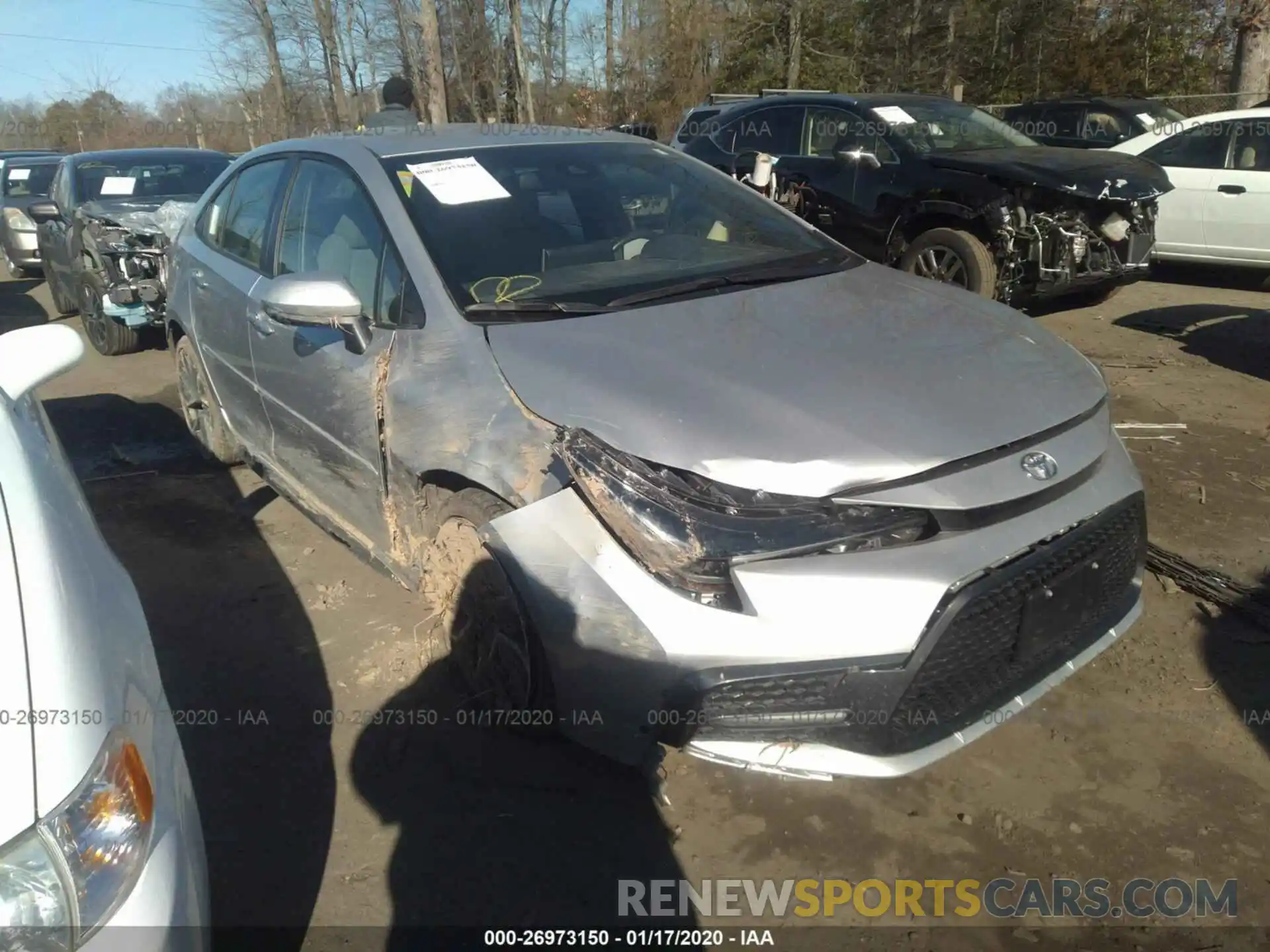 1 Photograph of a damaged car JTDS4RCEXLJ011191 TOYOTA COROLLA 2020