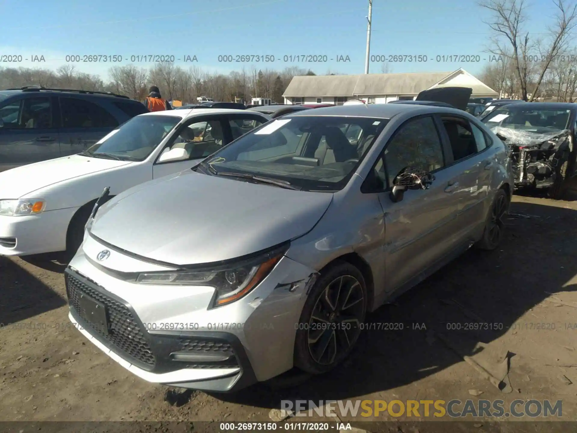 2 Photograph of a damaged car JTDS4RCEXLJ011191 TOYOTA COROLLA 2020