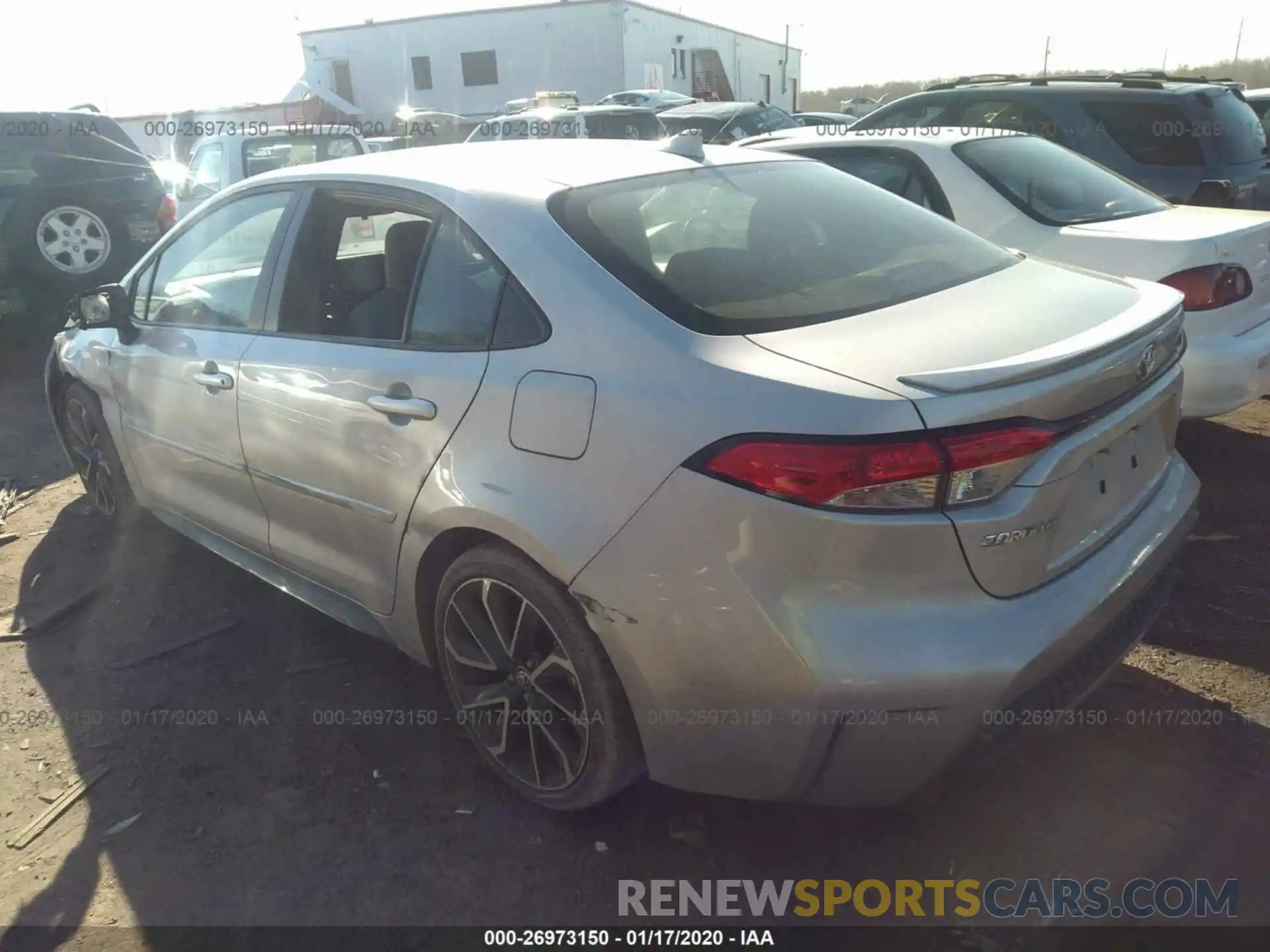 3 Photograph of a damaged car JTDS4RCEXLJ011191 TOYOTA COROLLA 2020