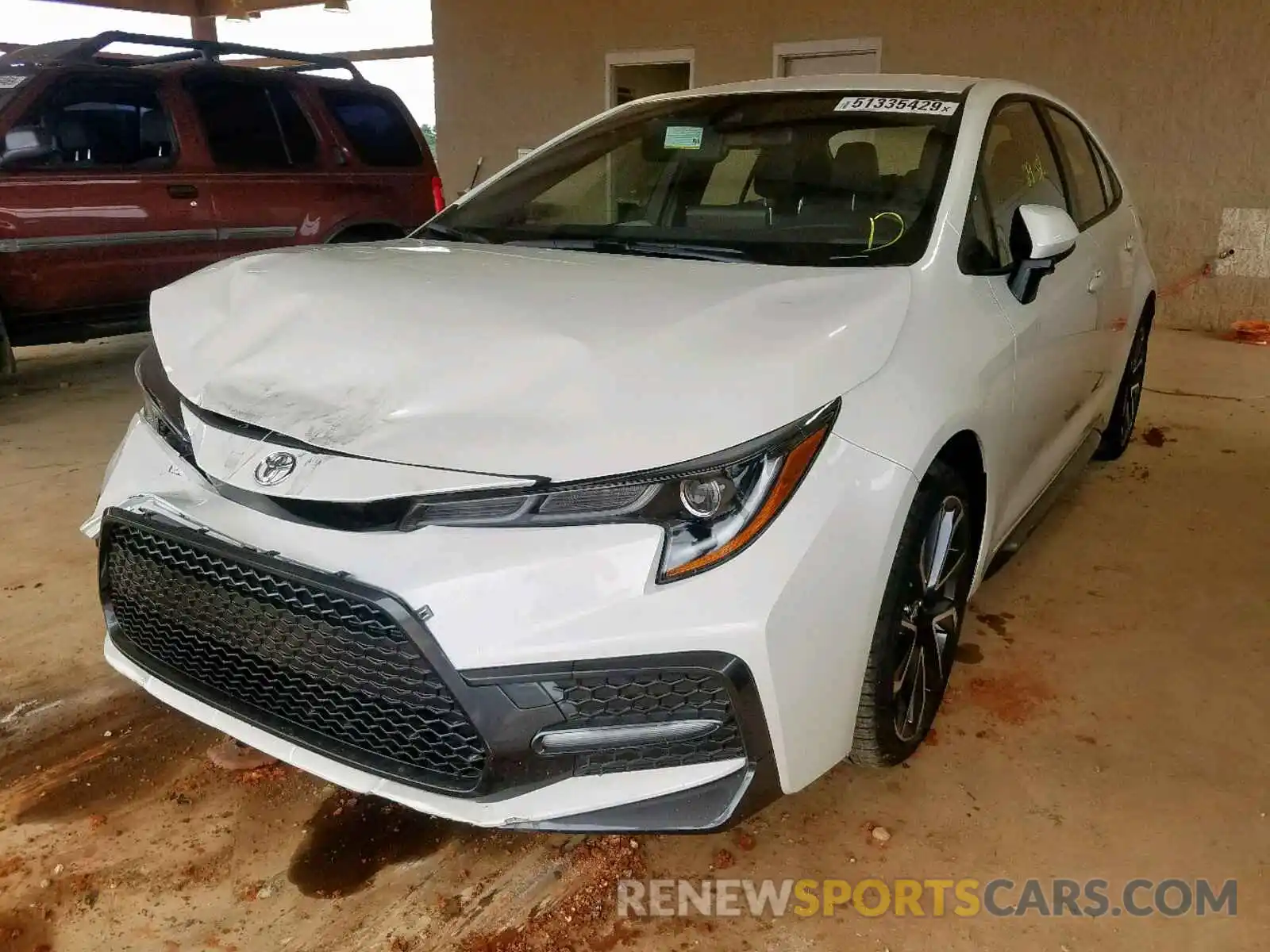 2 Photograph of a damaged car JTDS4RCEXLJ011711 TOYOTA COROLLA 2020