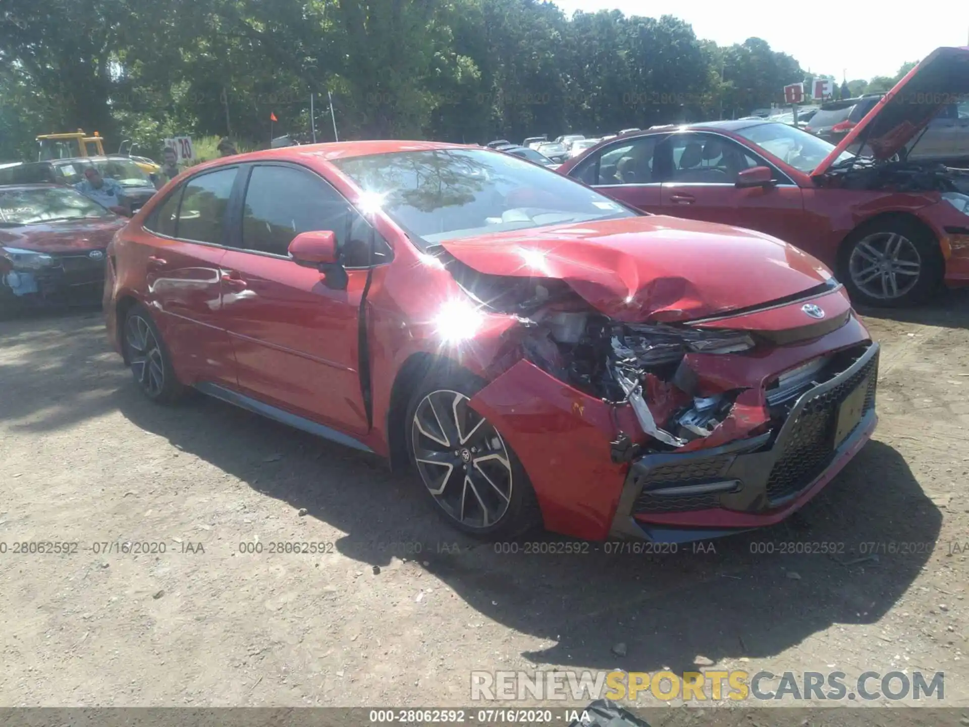 1 Photograph of a damaged car JTDS4RCEXLJ012065 TOYOTA COROLLA 2020