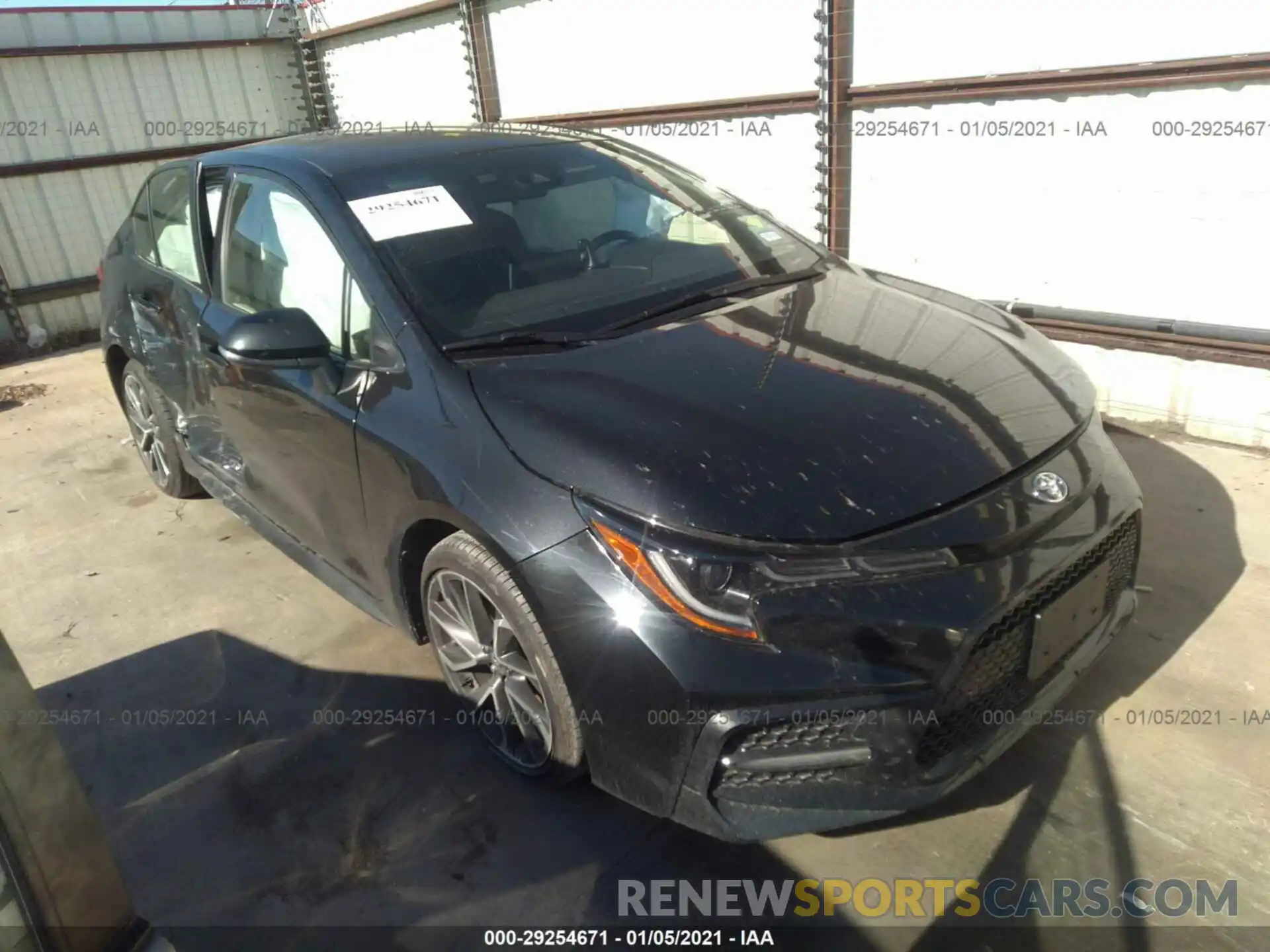 1 Photograph of a damaged car JTDS4RCEXLJ012227 TOYOTA COROLLA 2020