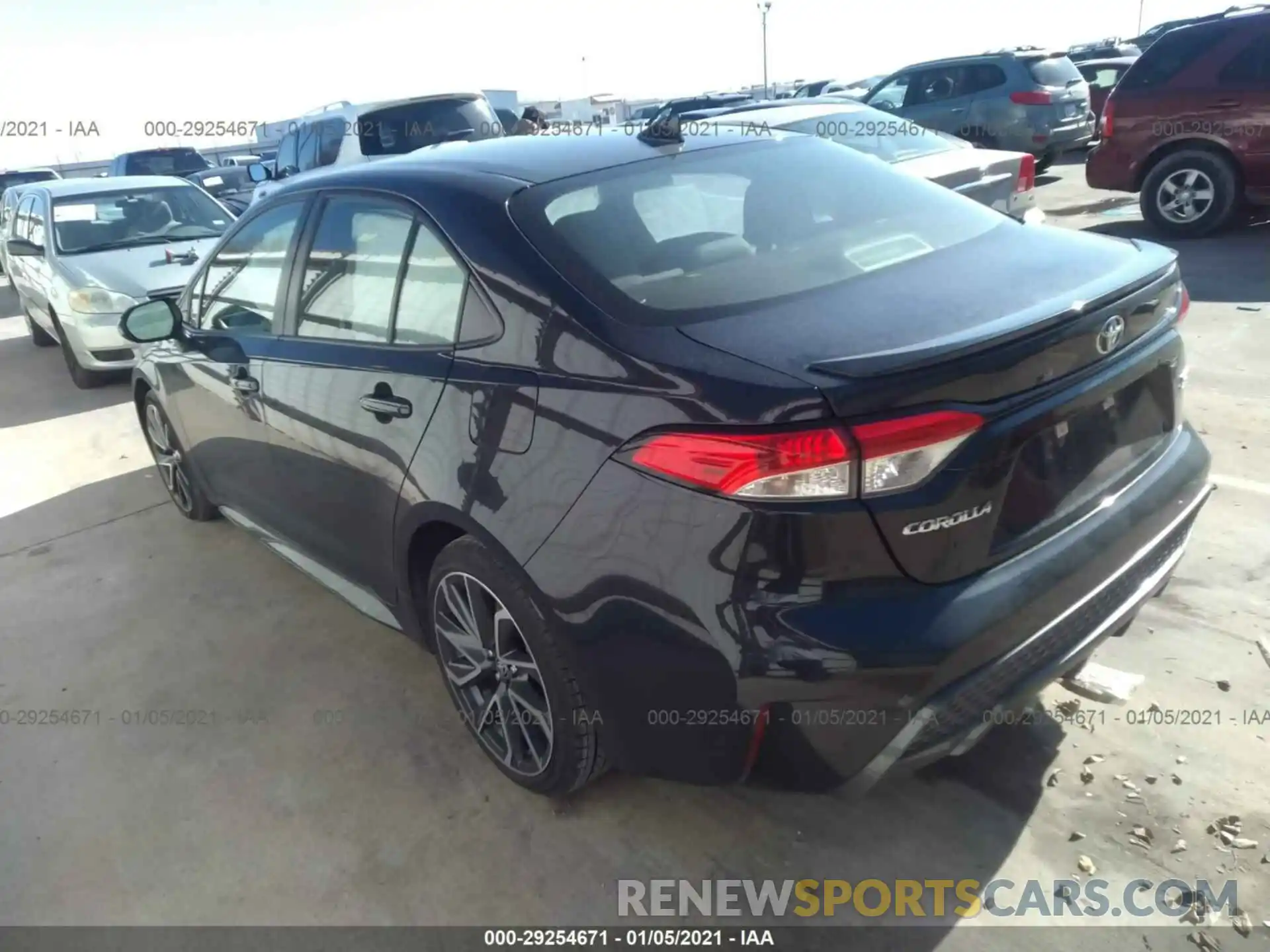 3 Photograph of a damaged car JTDS4RCEXLJ012227 TOYOTA COROLLA 2020