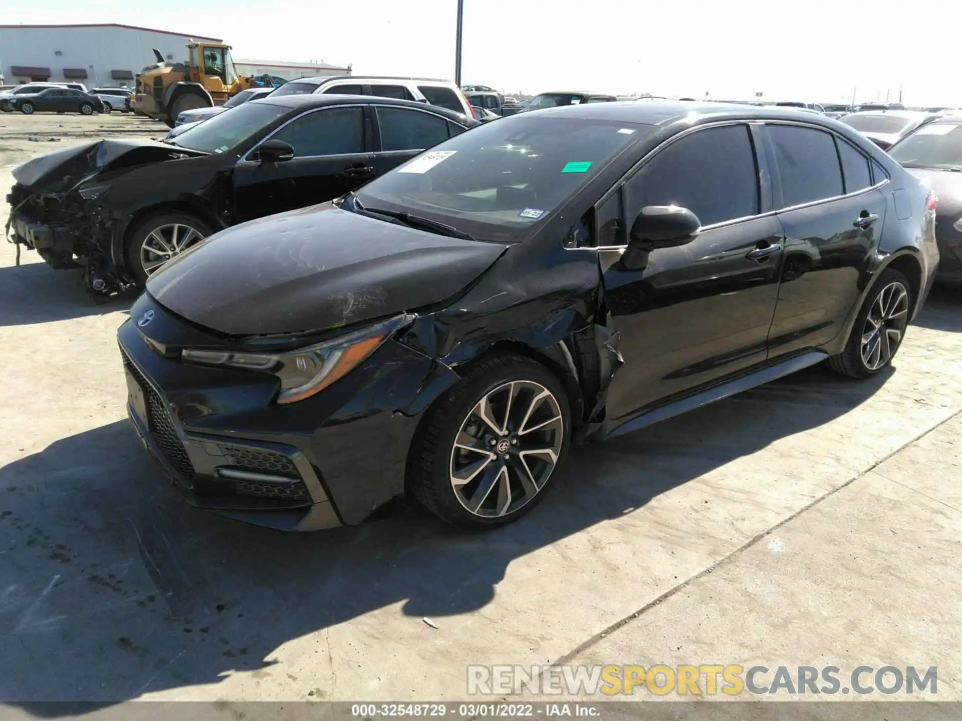 2 Photograph of a damaged car JTDS4RCEXLJ012521 TOYOTA COROLLA 2020