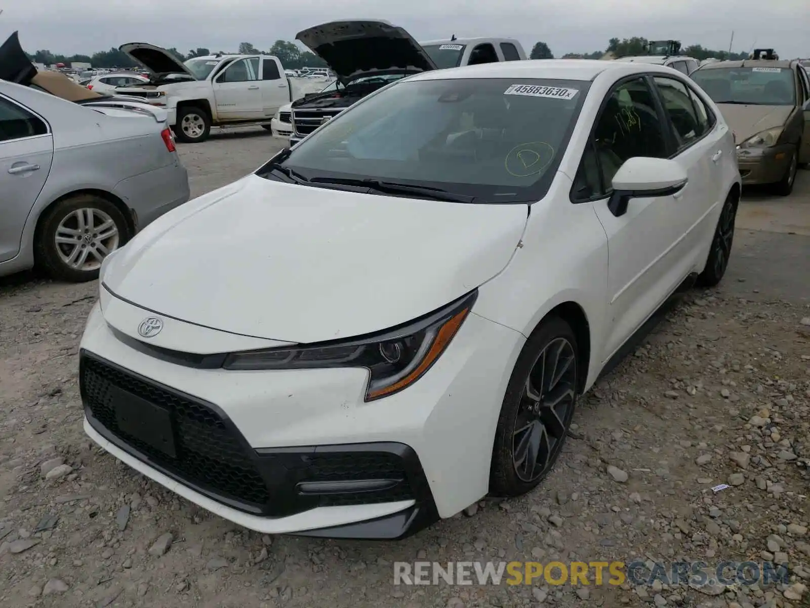 2 Photograph of a damaged car JTDS4RCEXLJ012860 TOYOTA COROLLA 2020