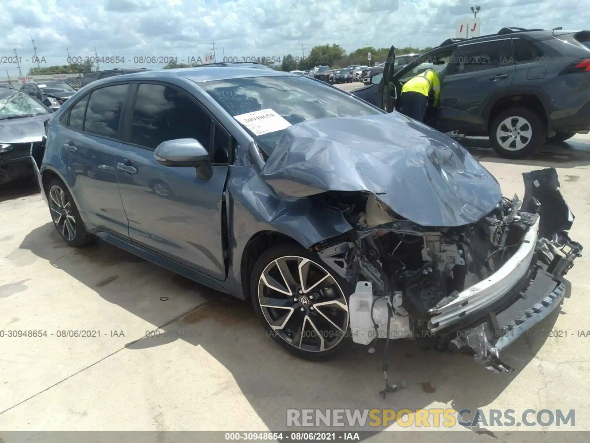 1 Photograph of a damaged car JTDS4RCEXLJ012874 TOYOTA COROLLA 2020